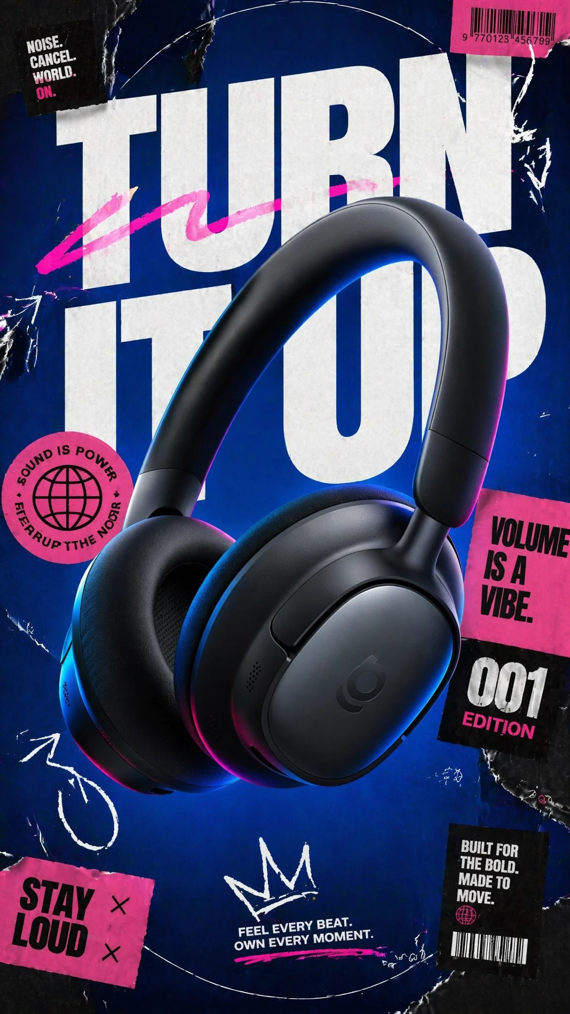 Premium Streetwear Headphones Poster