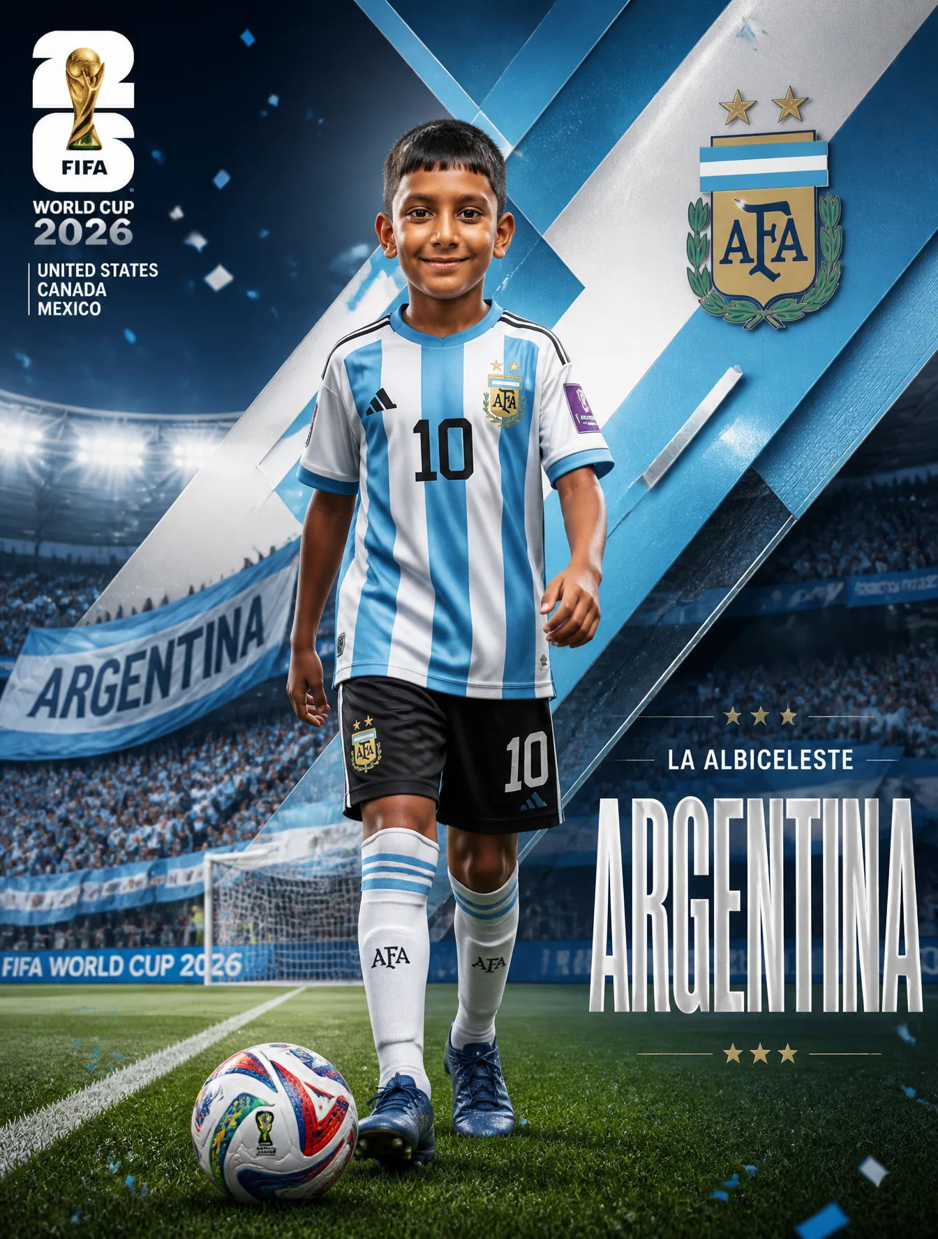 Argentina World Cup Poster Design