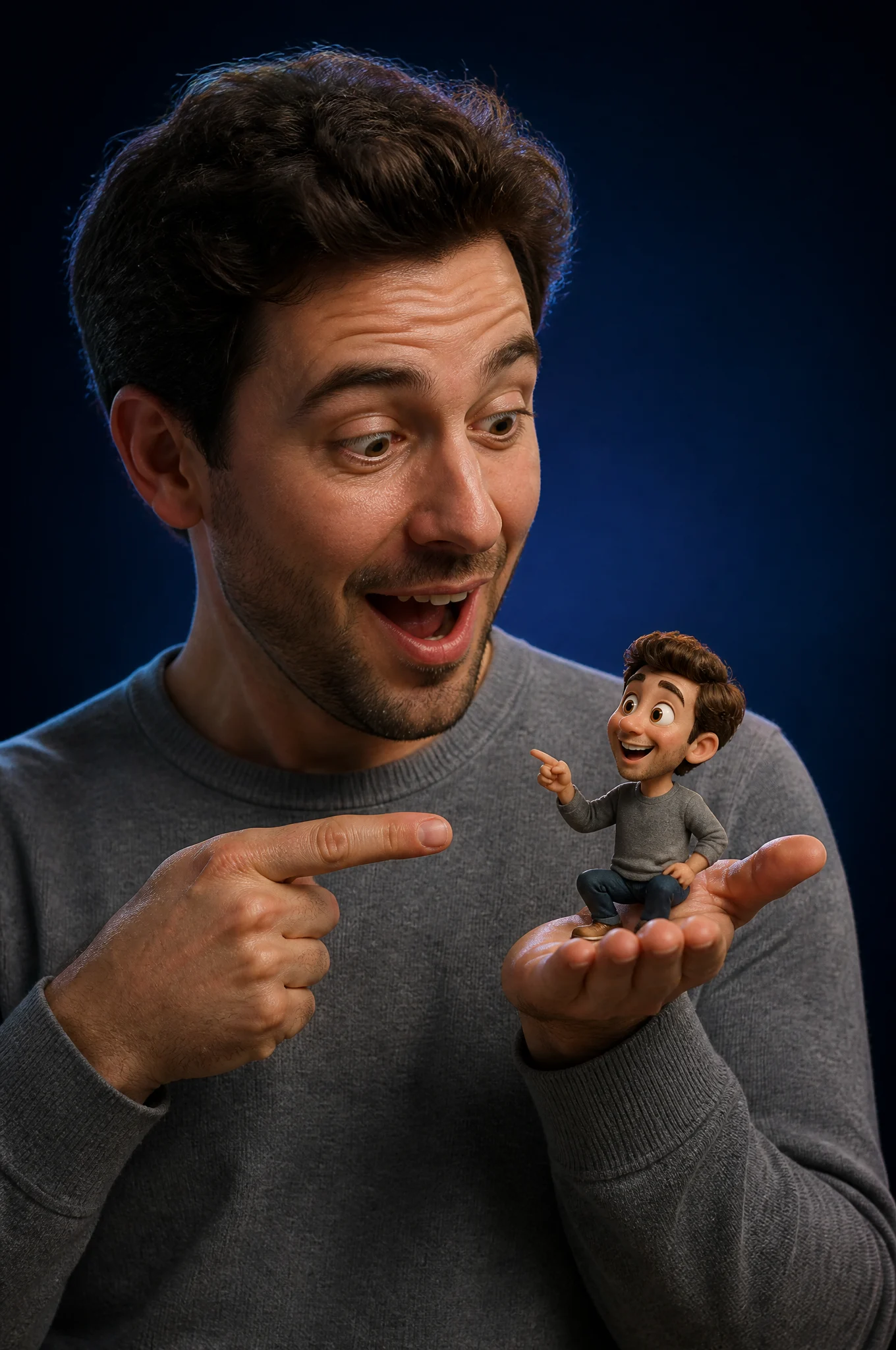 Tiny Pixar Self in Hand