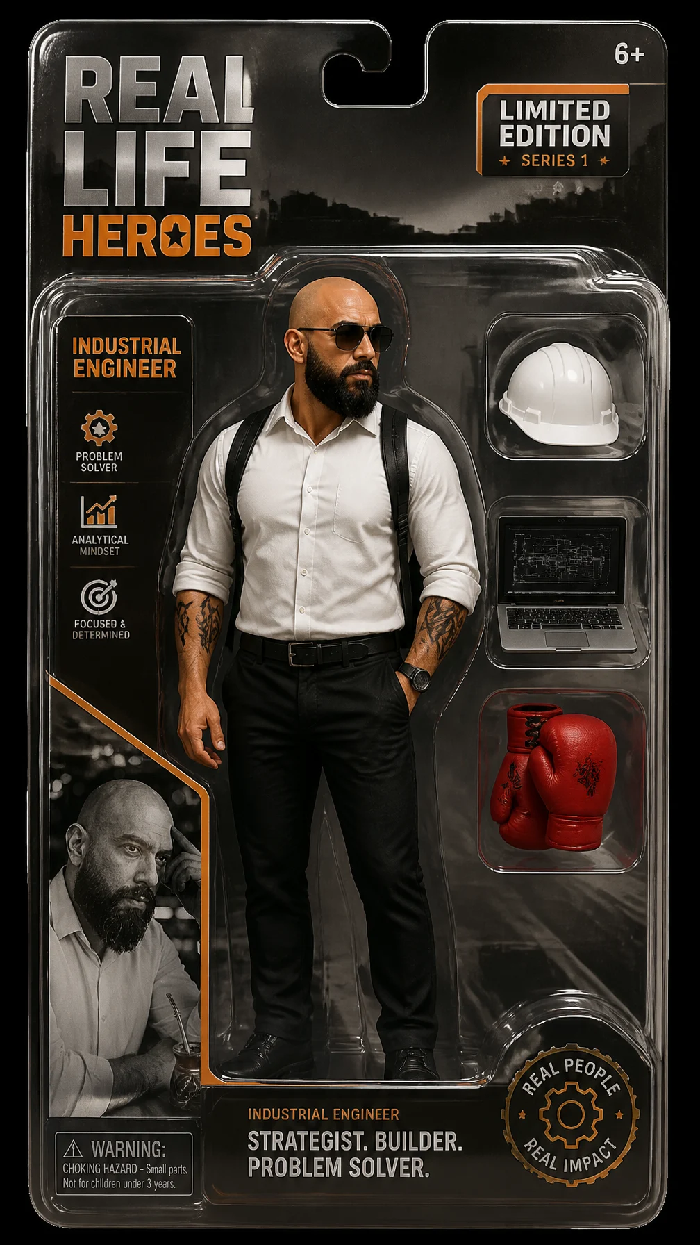 Hyperrealistic 3D Action Figure Design