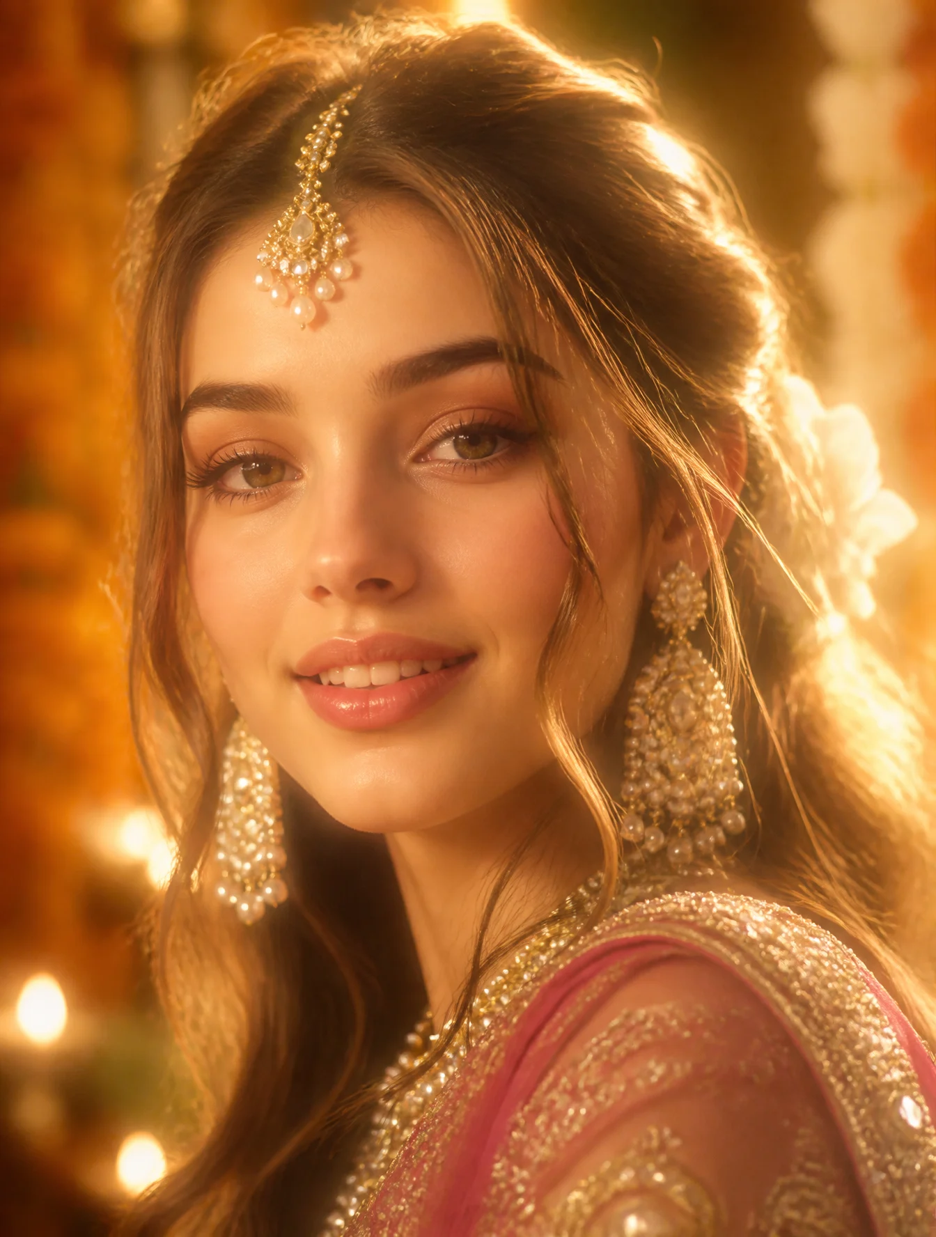Soft Focus Indian Woman Portrait