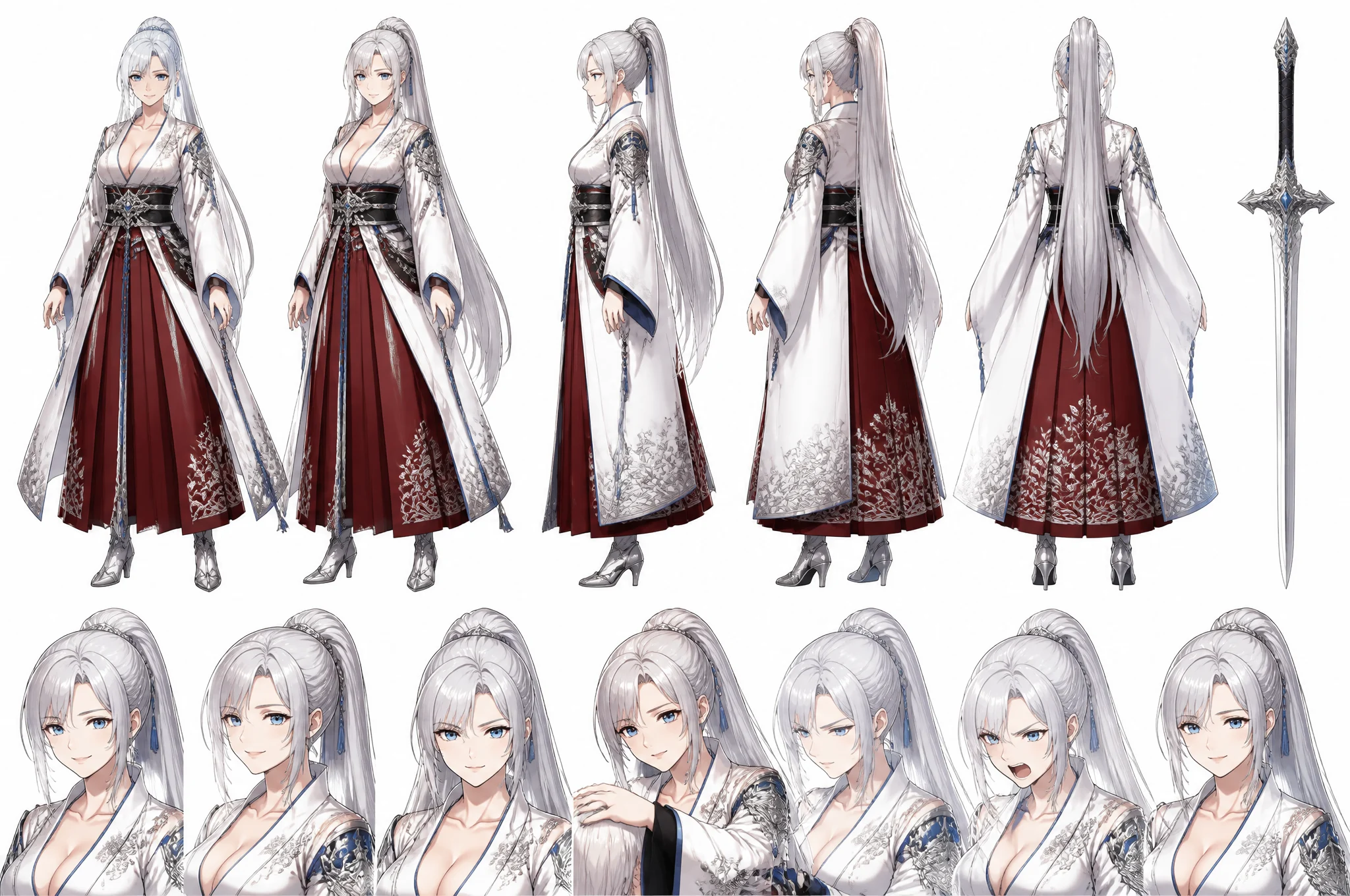 Silver Swordswoman Character Sheet
