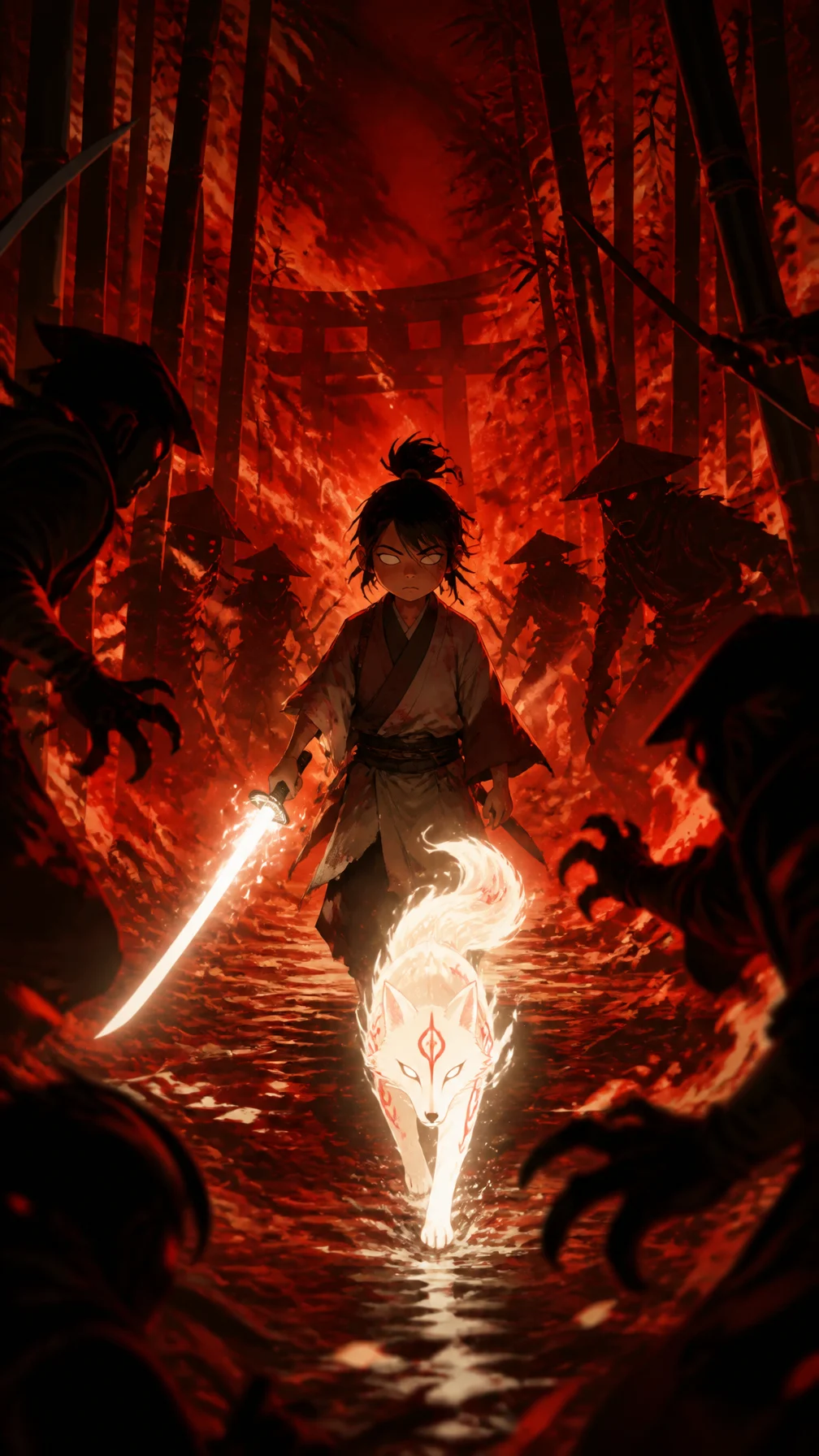 Blind Samurai and Spirit Fox