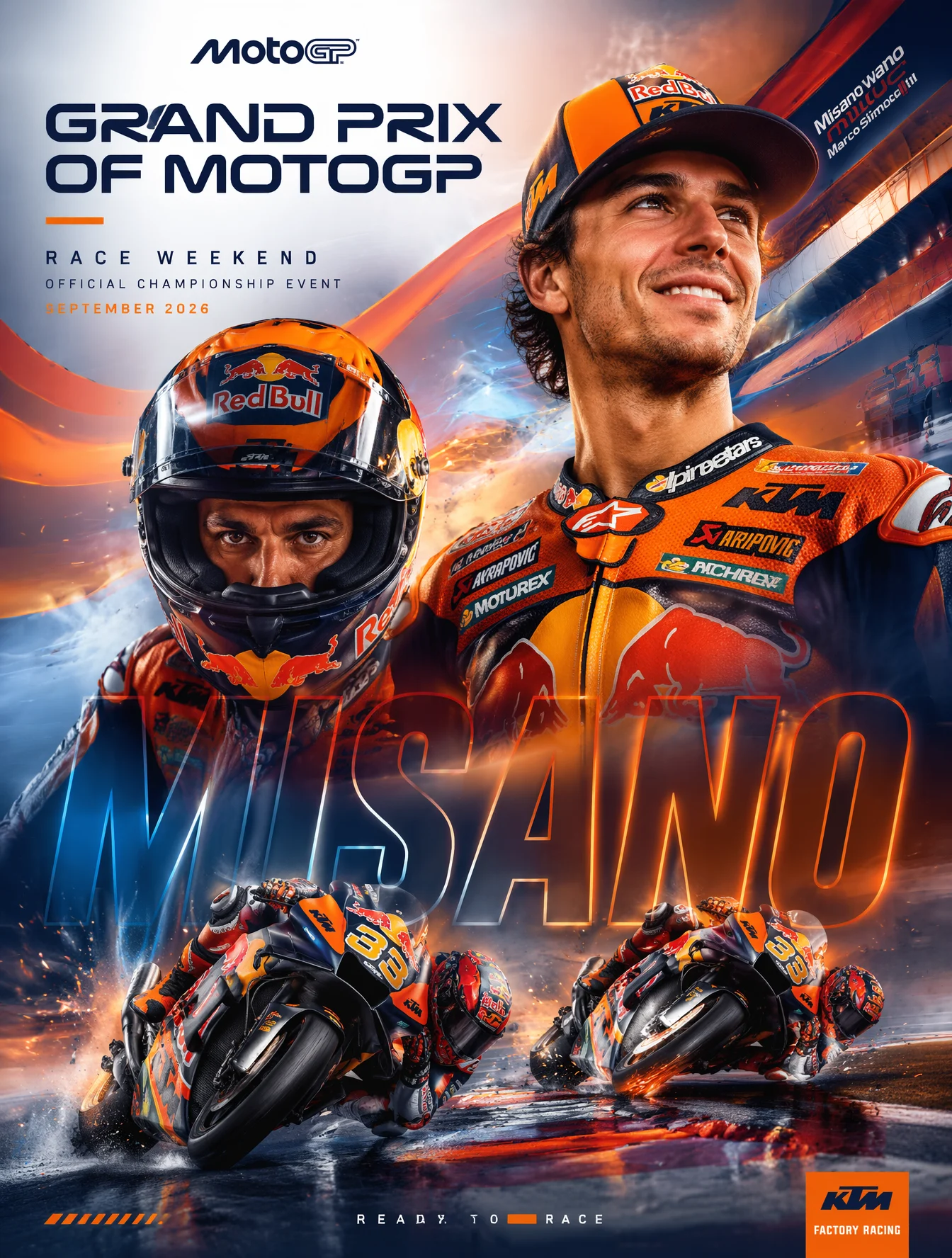MotoGP Championship Race Poster