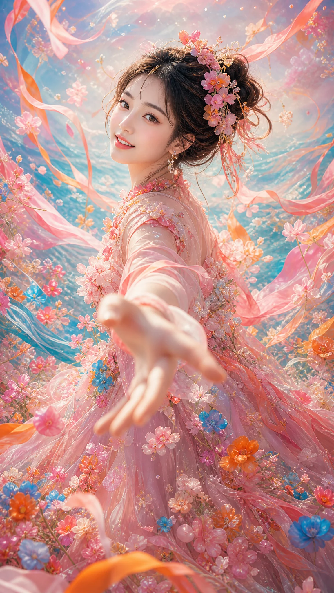 Ethereal Flower Fairy Digital Art