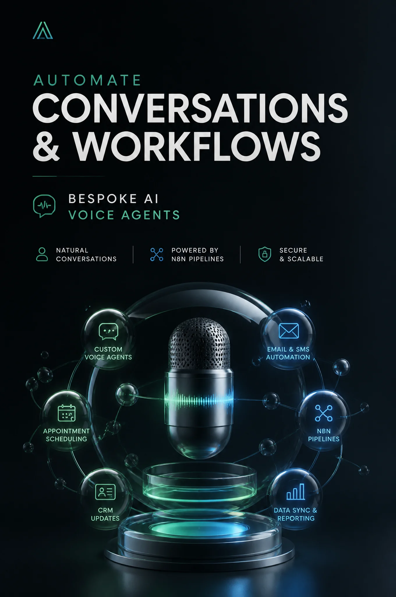 AI Voice Agent Automation Poster