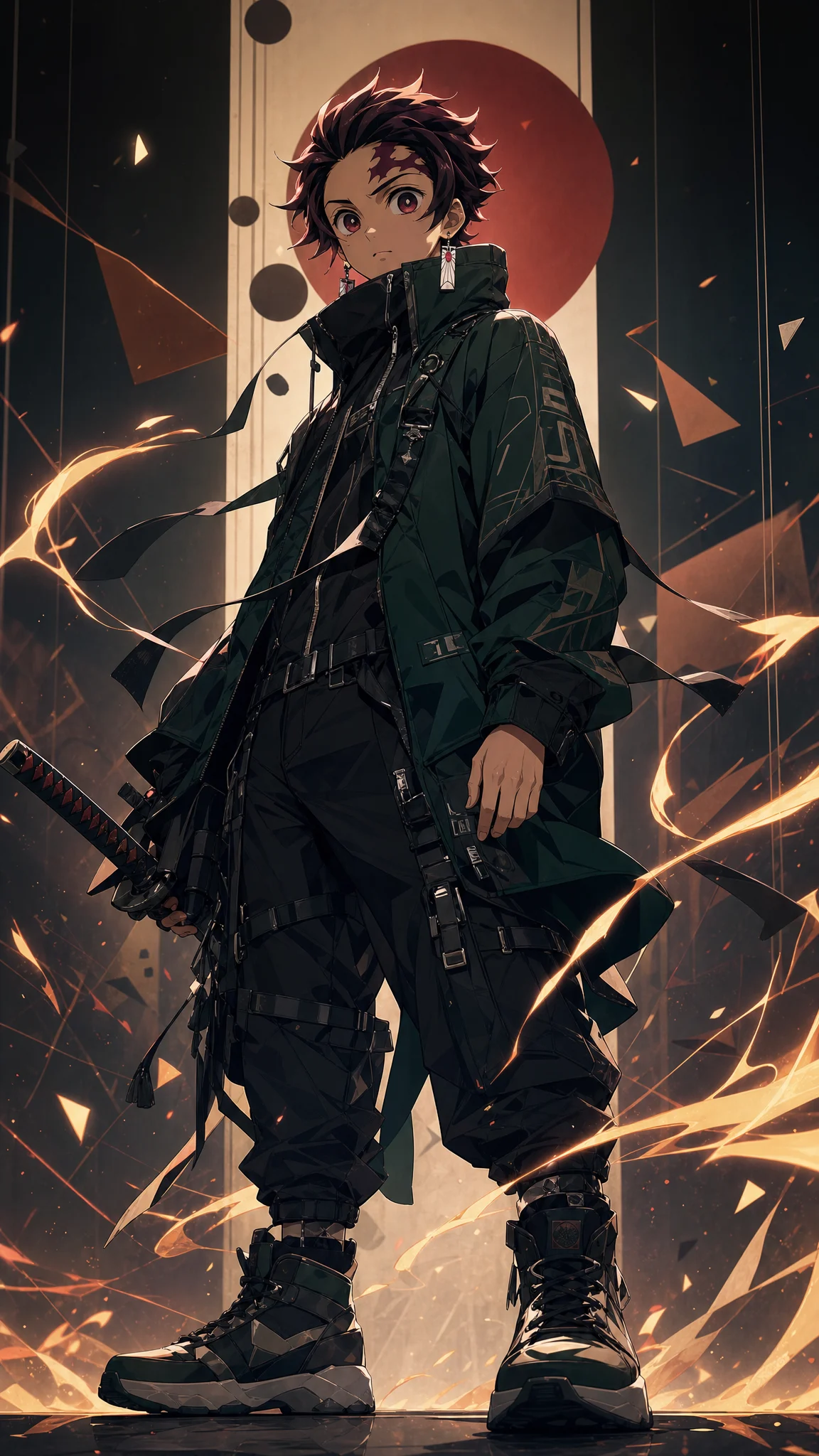Tanjiro Techwear Battle Stance