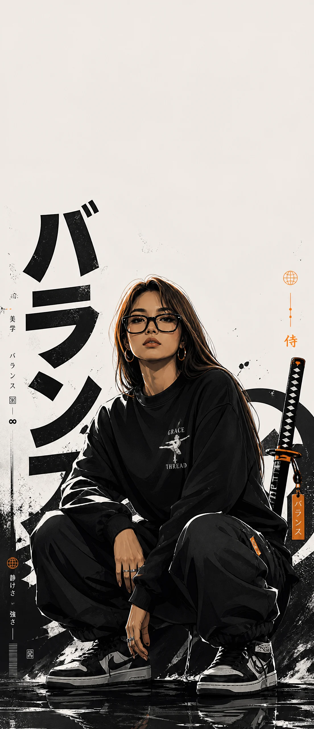 Japanese Streetwear Anime Lock Screen