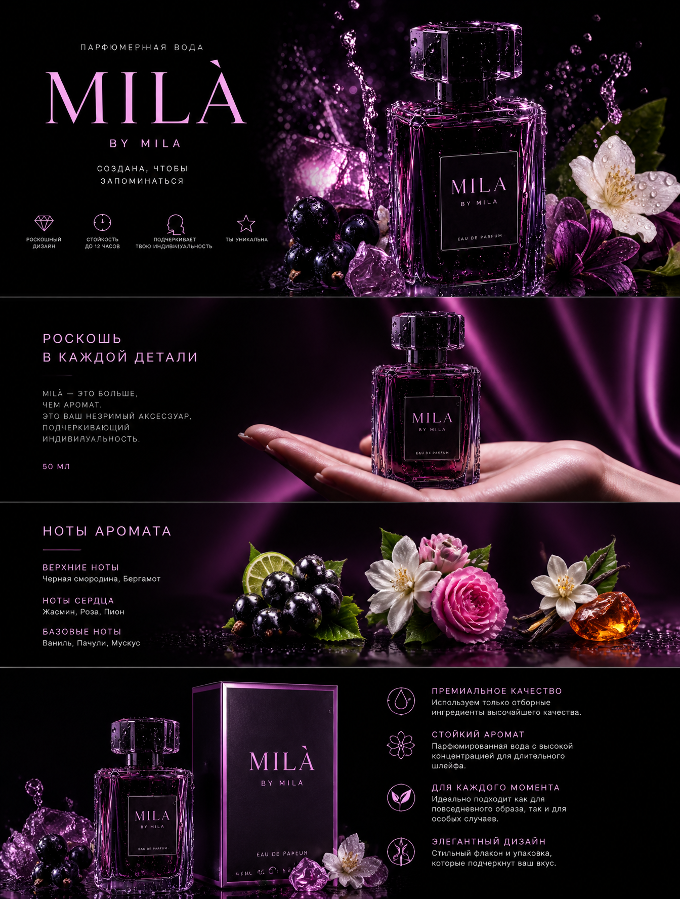 Luxury Perfume Brand Showcase