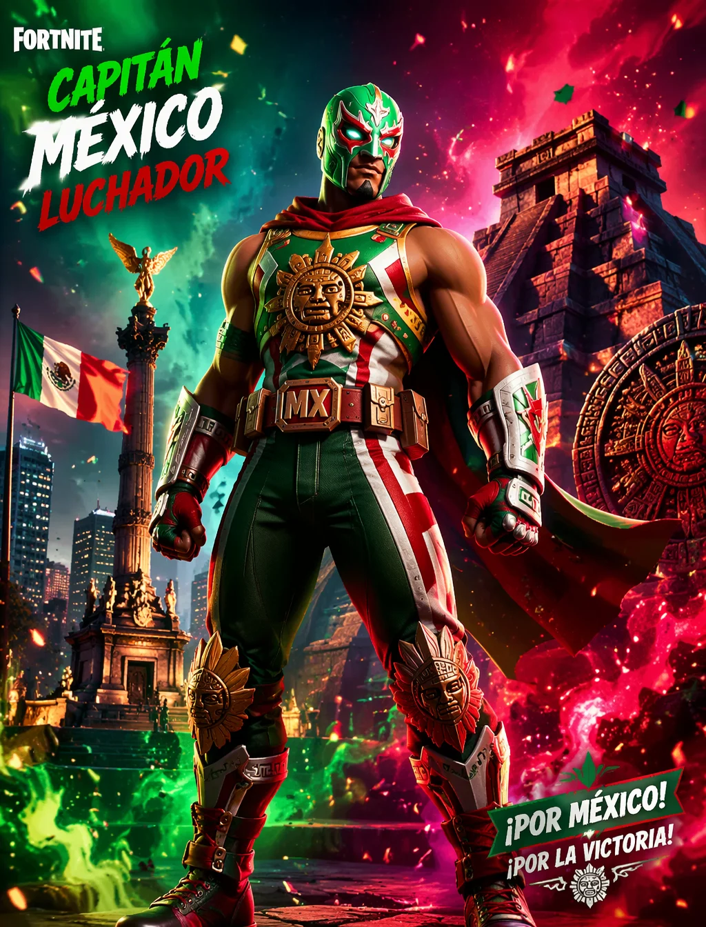 Mexico Fortnite Luchador Fighter