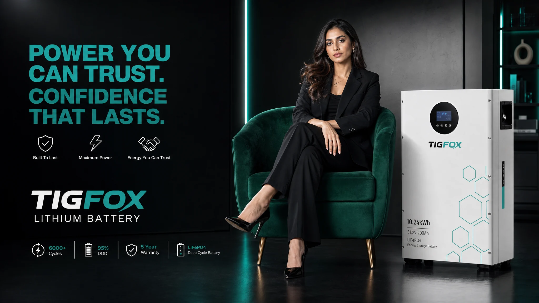 TIGFOX Battery Luxury Commercial