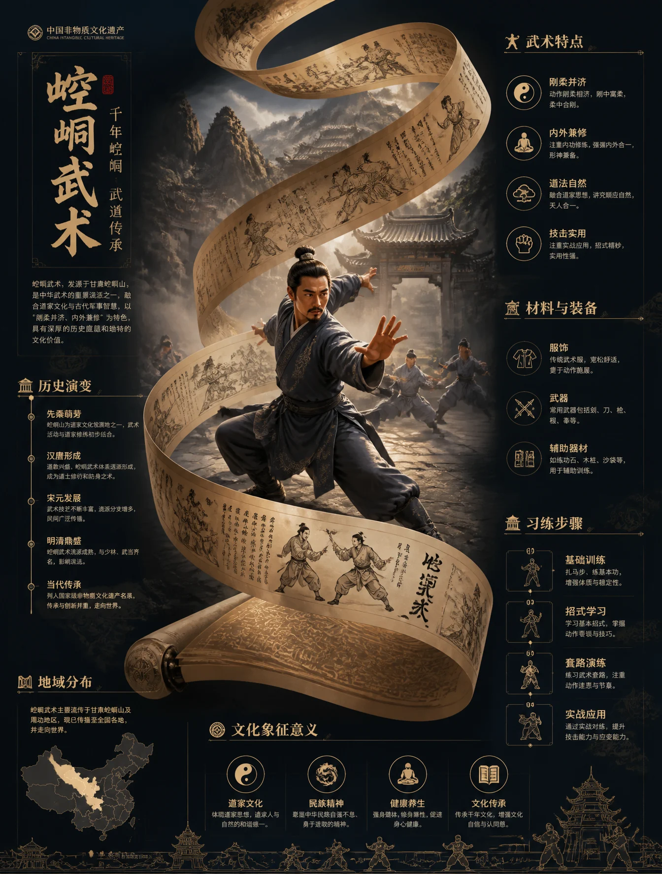 Kongtong Martial Arts Heritage Visualized