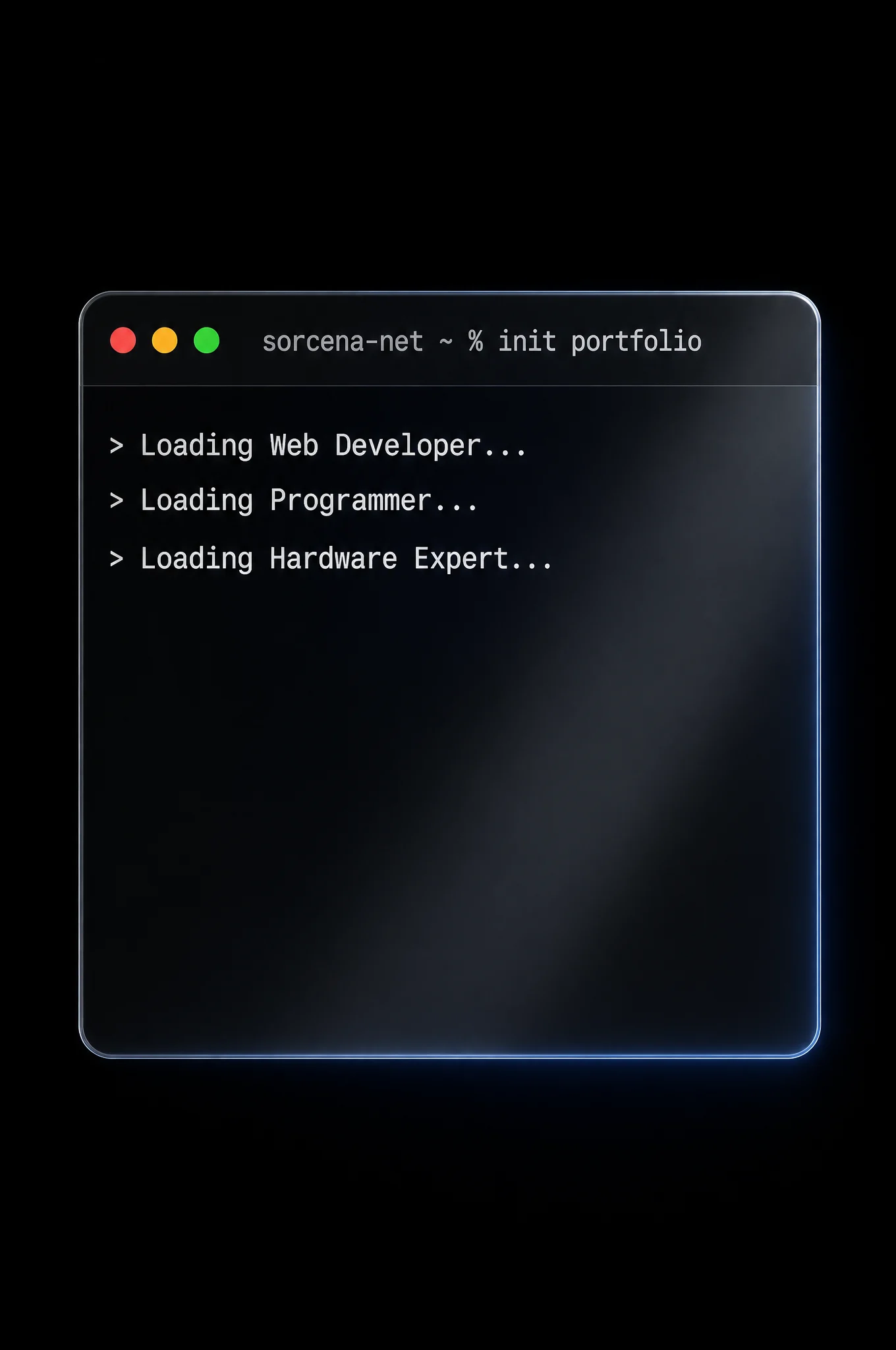 Terminal Portfolio Launch