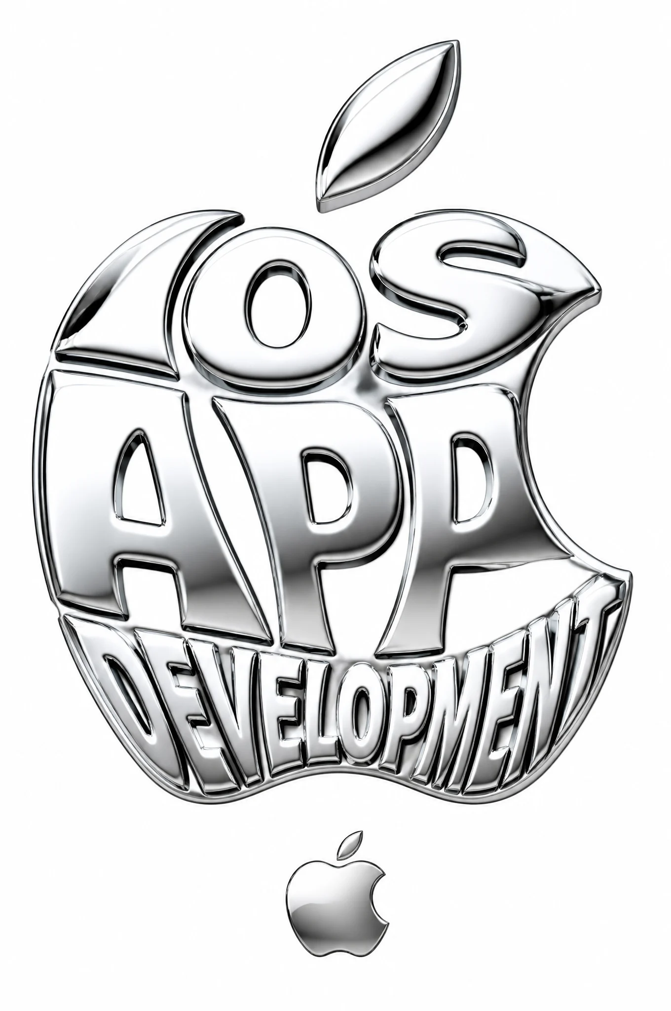 Apple Typography Illustration
