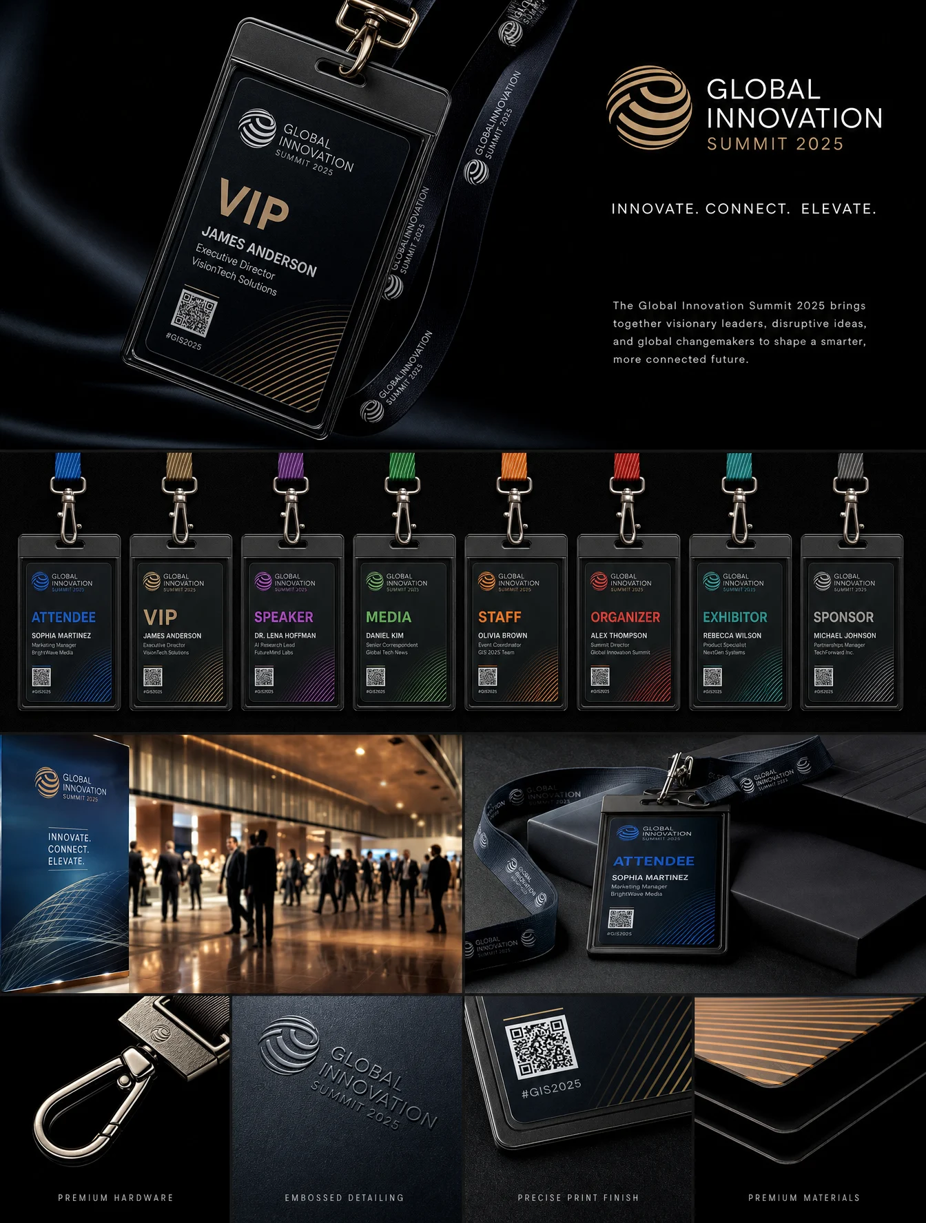 Premium Event Badge Collection