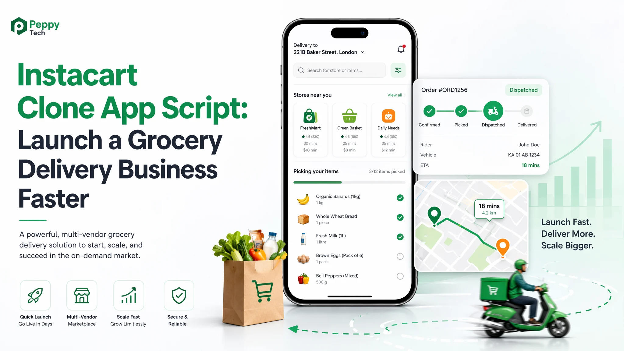 Instacart Clone App Script Launch