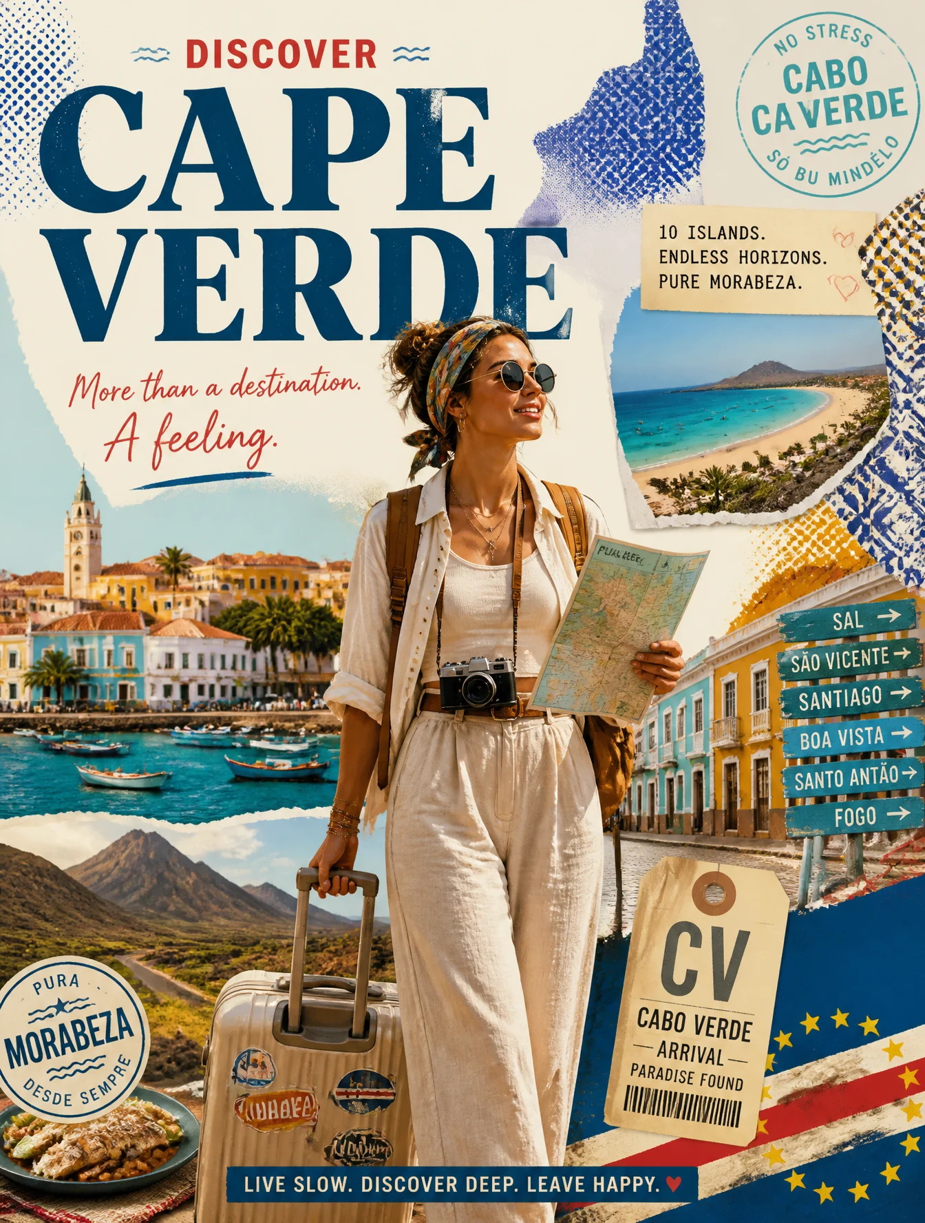 Cape Verde Travel Poster Design