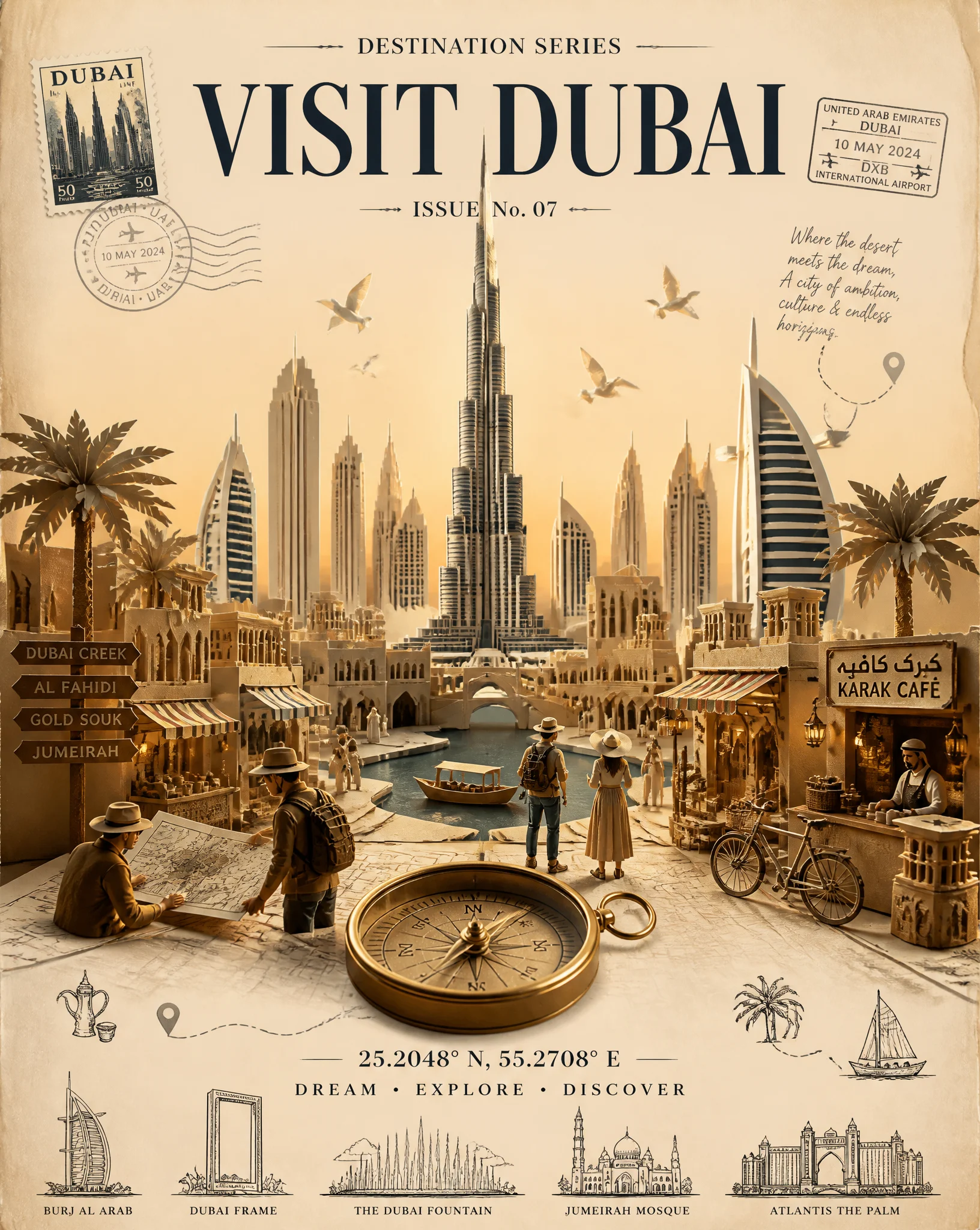 Dubai Papercraft Vintage Journey