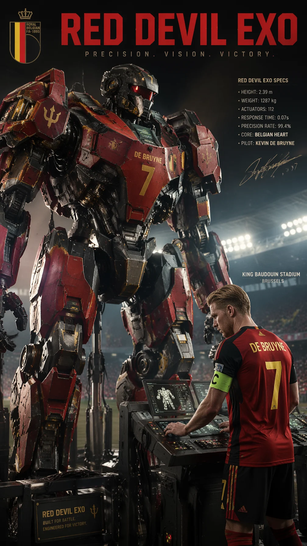 De Bruyne Mech Poster