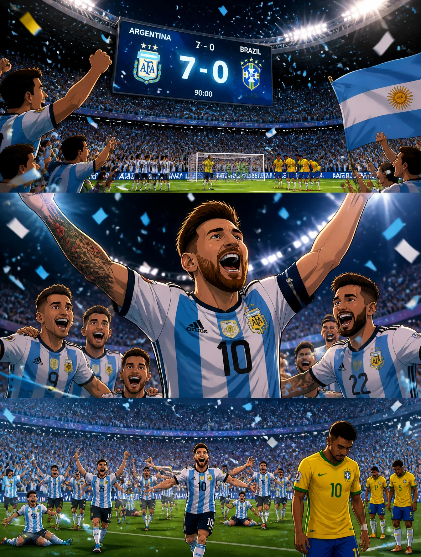 Argentina's Epic 7-0 Victory Over Brazil