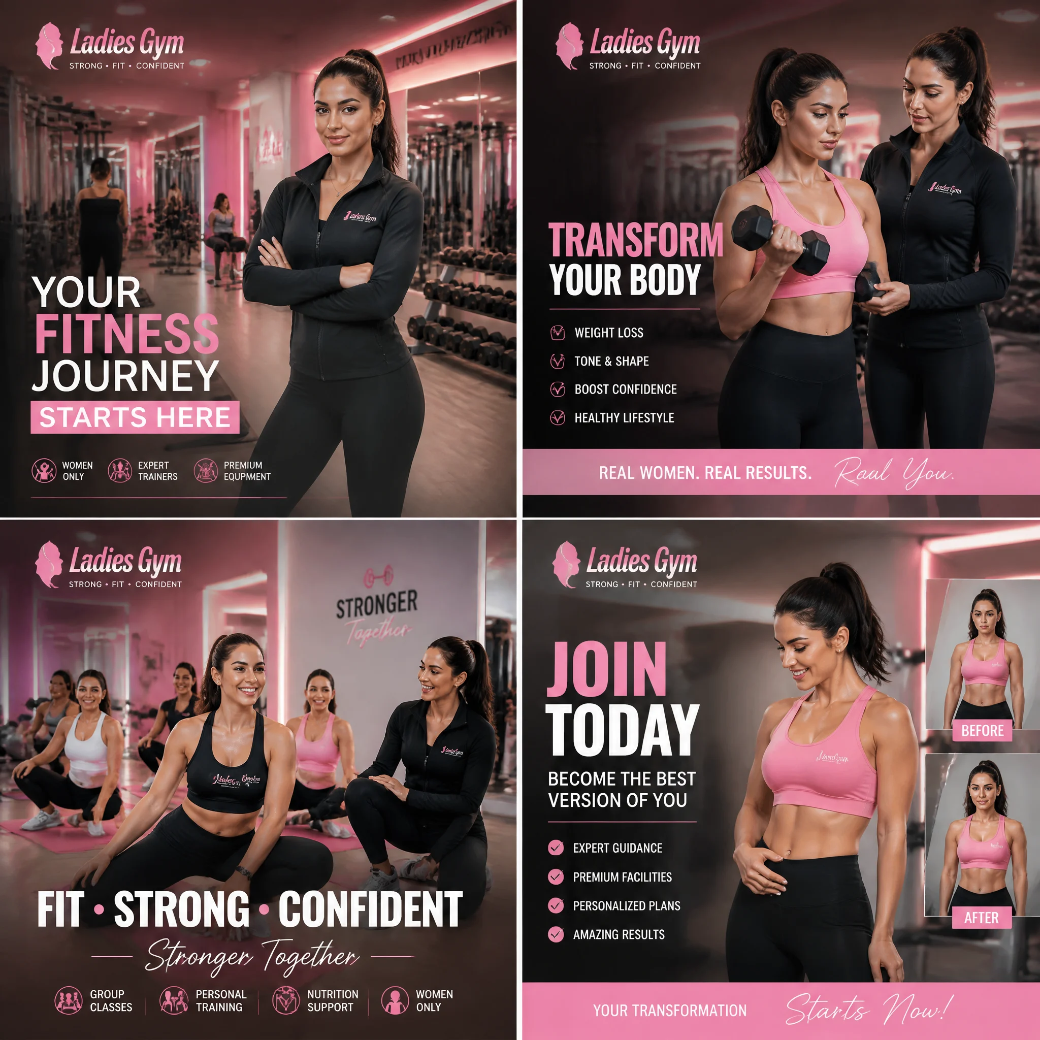 Premium Ladies Gym Ad Campaign