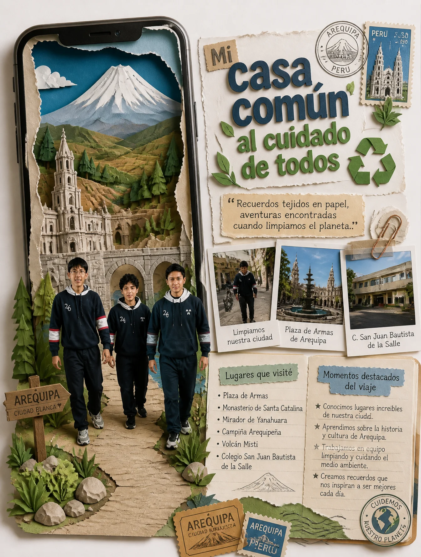 Paper Diorama Travel Poster Art