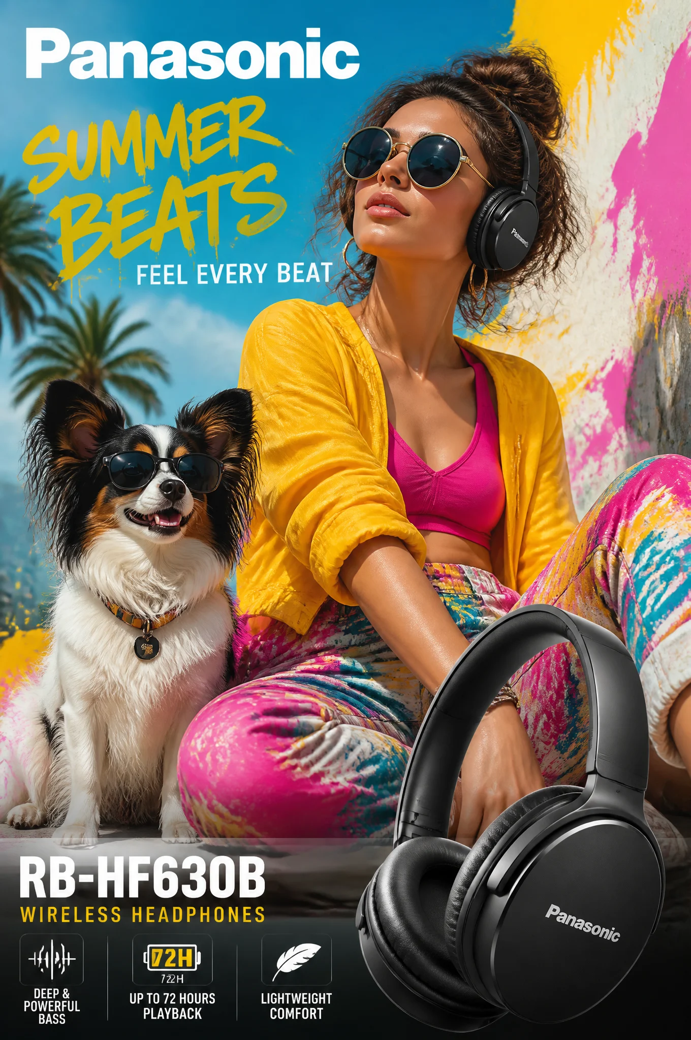 Panasonic Summer Headphone Ad Campaign