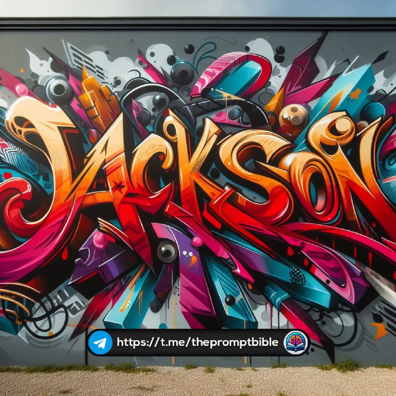 Jackson Graffiti Lettering Mural in Vibrant Urban Style