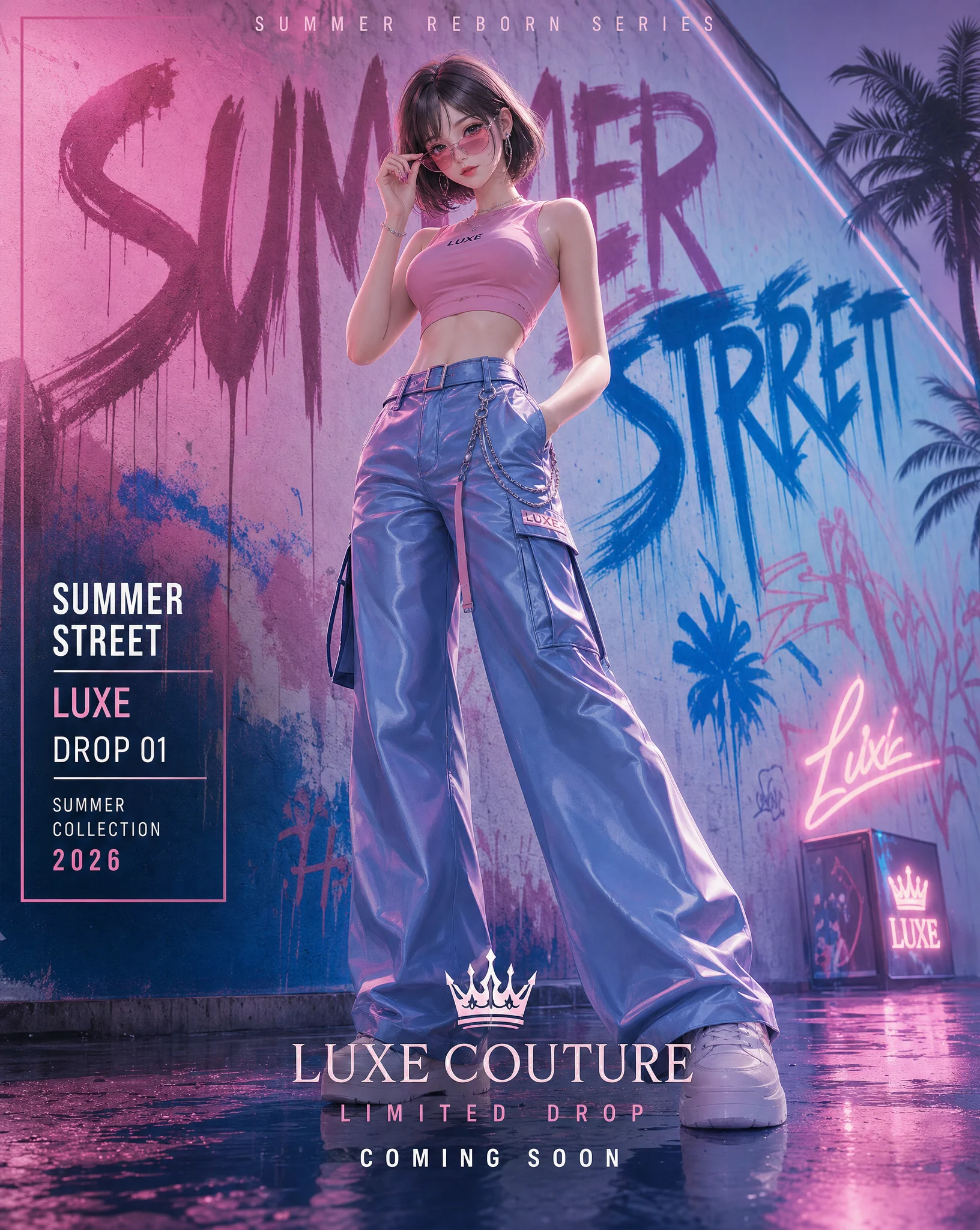 Summer Luxury Street Fashion Poster