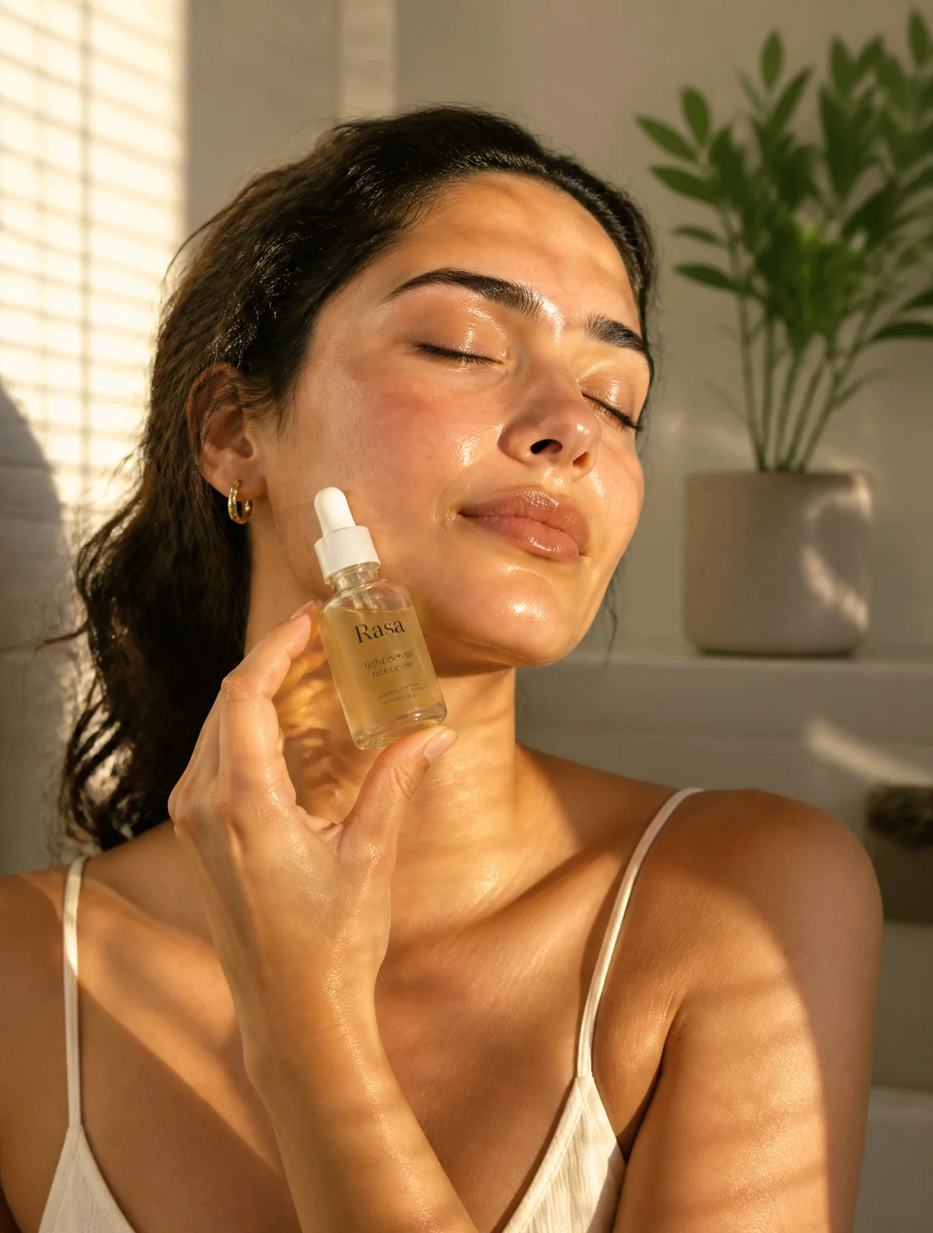 Sunlit Serum Skincare Portrait