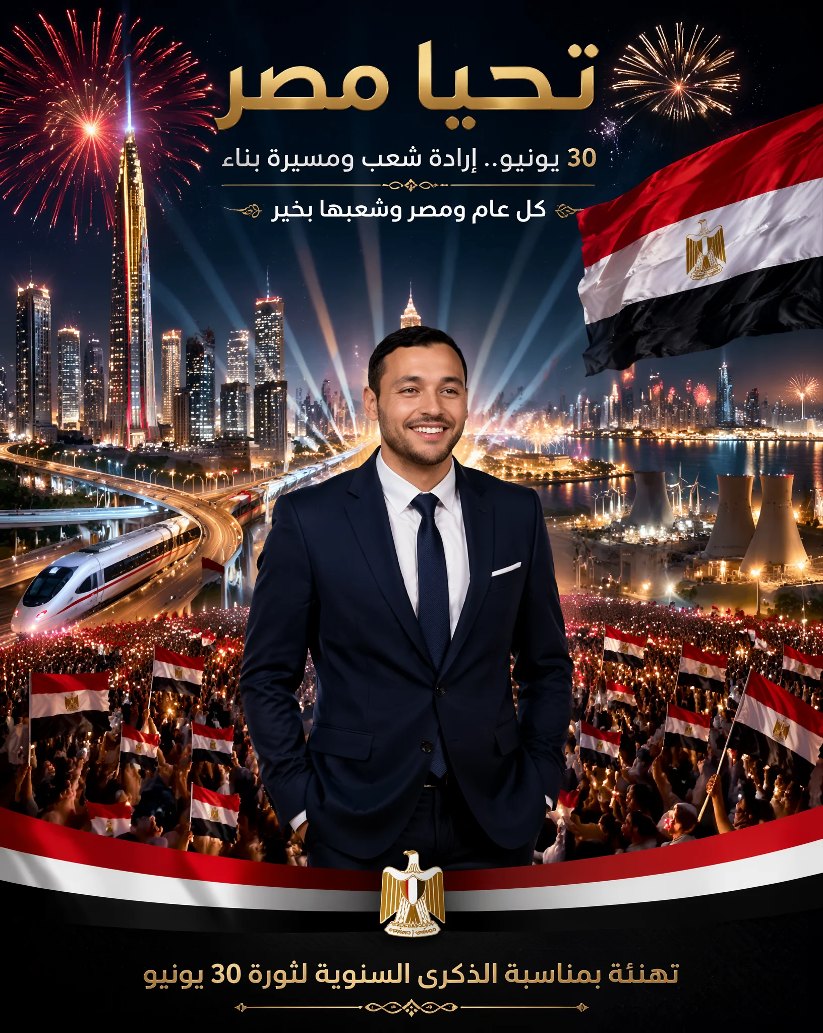 Egypt National Day Epic Poster