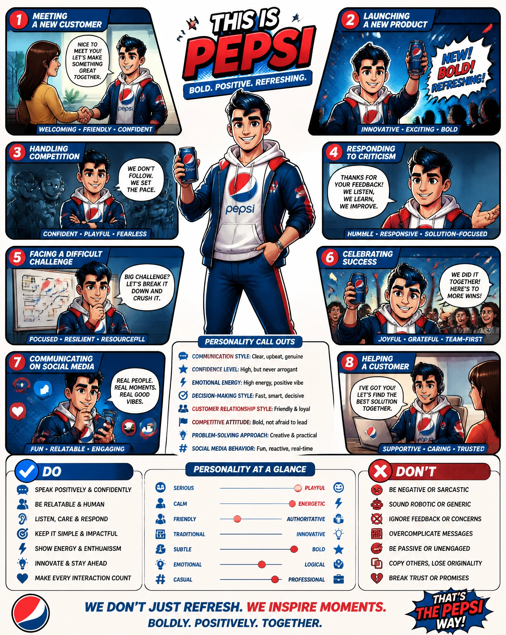 Brand Character Comic Poster