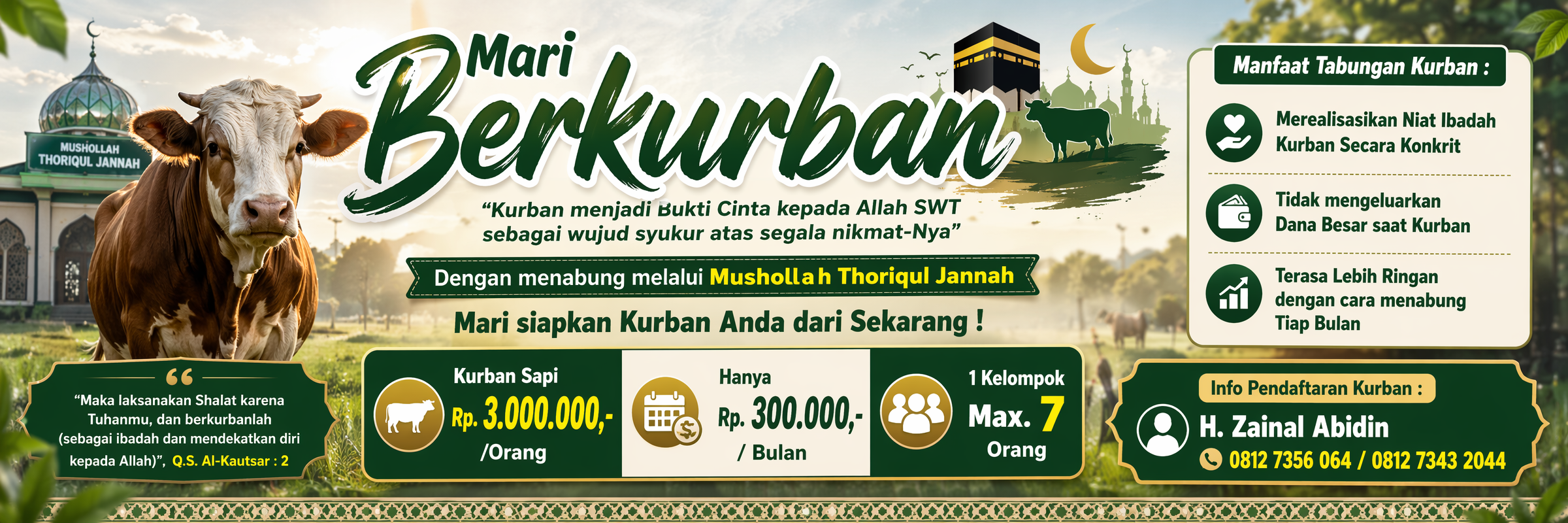 Qurban Savings Poster Design Idea