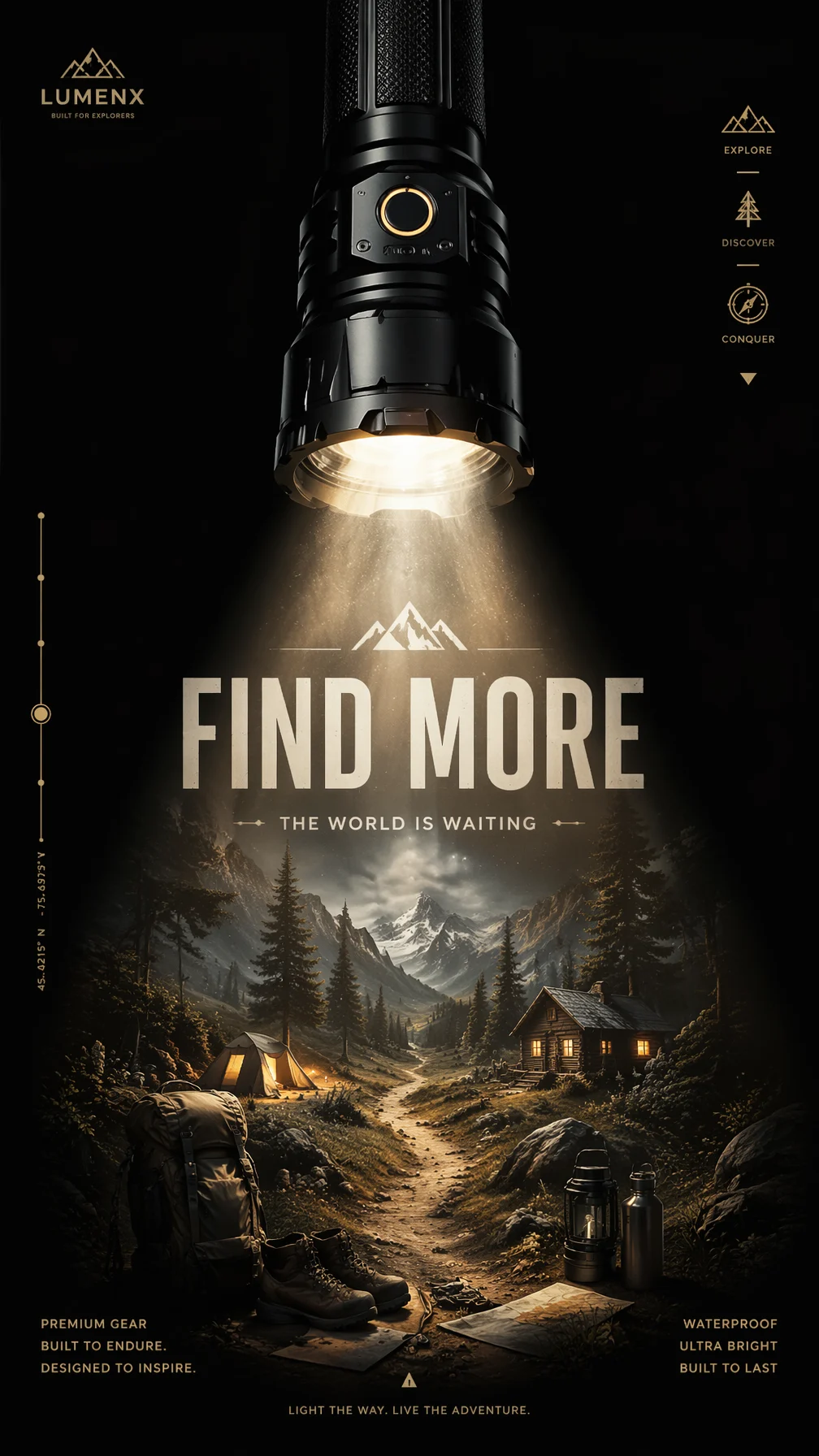 Premium Flashlight Reveals Hidden World