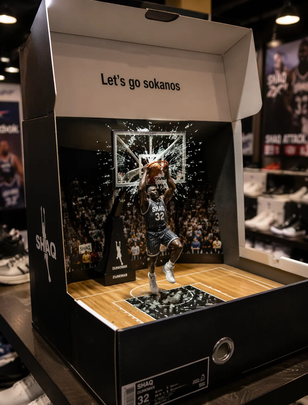 Shaq Shatters Backboard Diorama