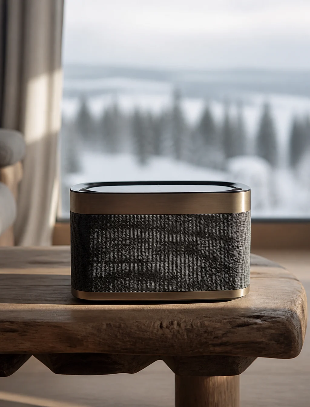 Scandinavian Minimalist Speaker Still Life