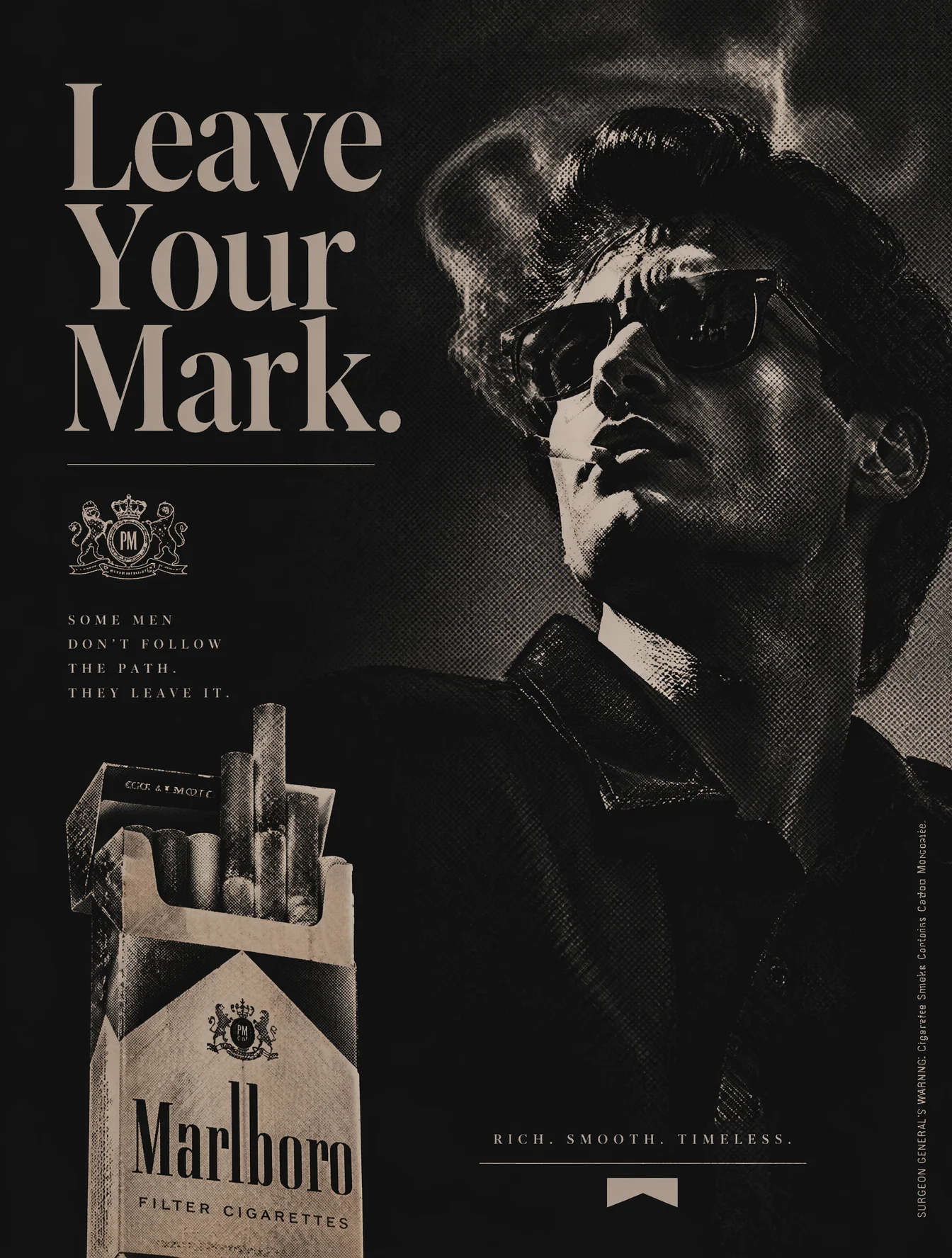Cool Stylized Cigarette Ad