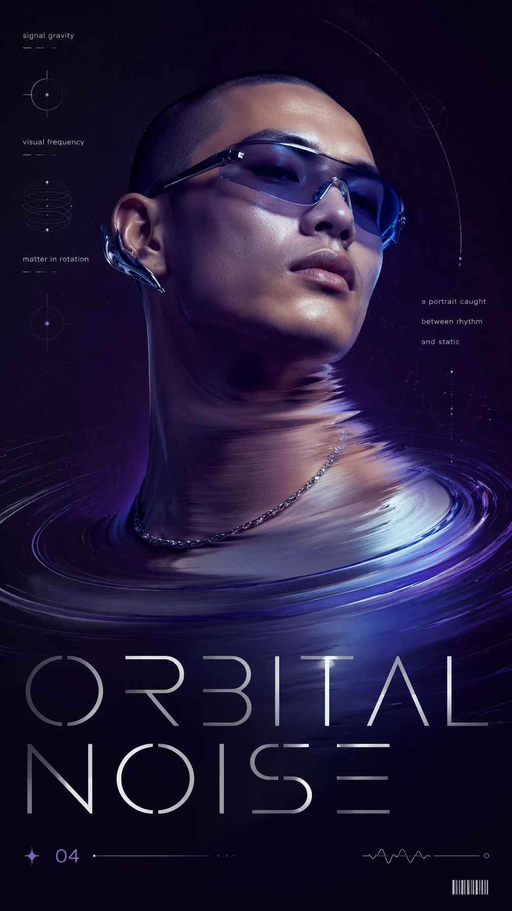 Experimental Portrait Poster Design
