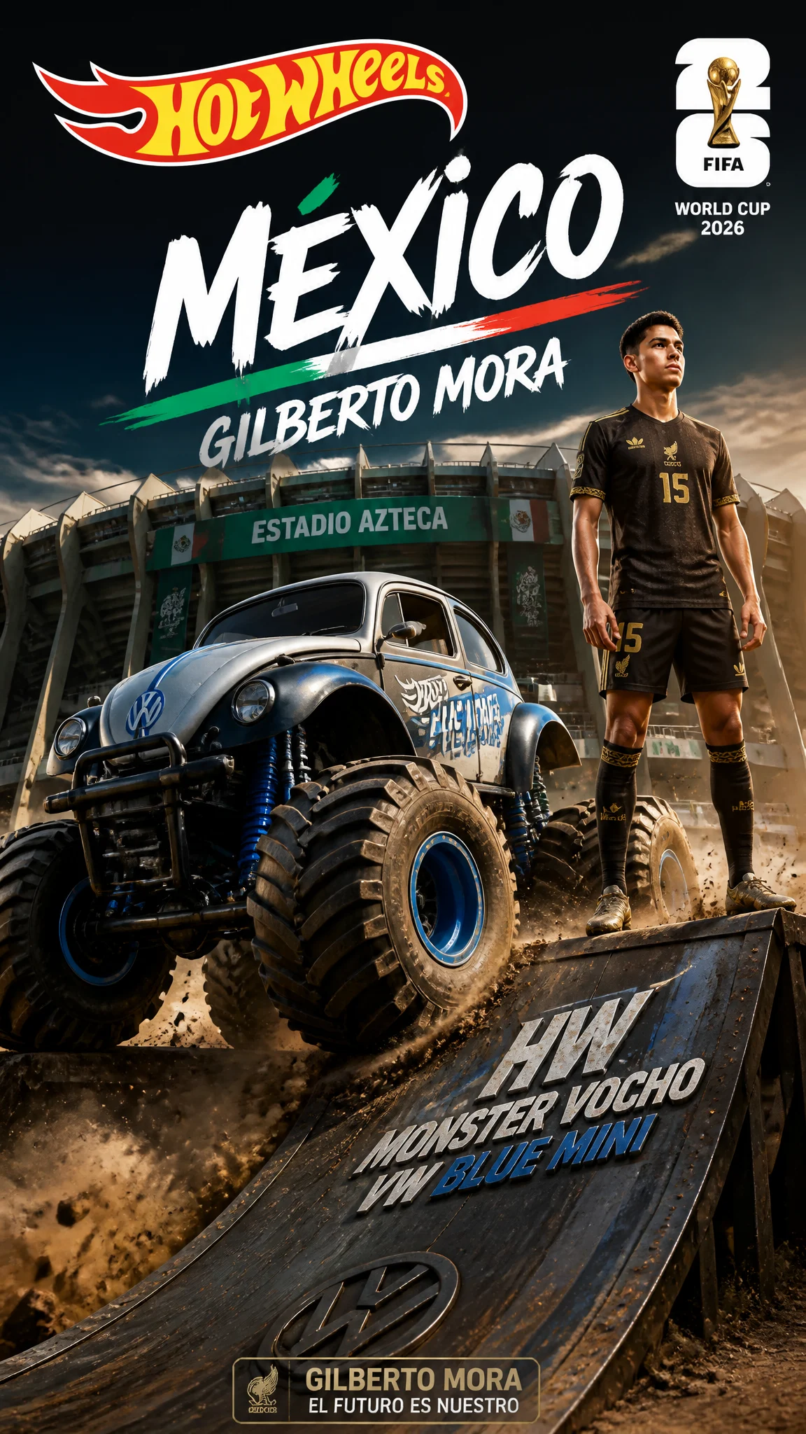 Mexico Monster Vocho World Cup Poster