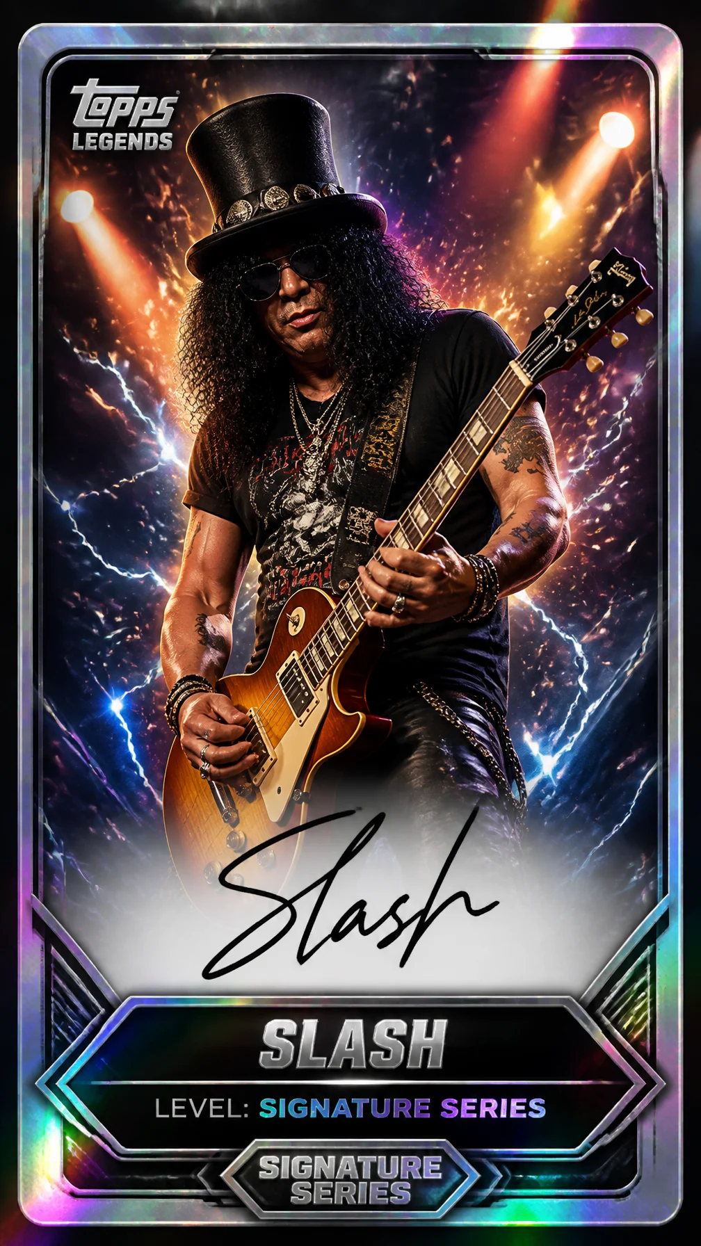 Slash Topps Legends Signature Card