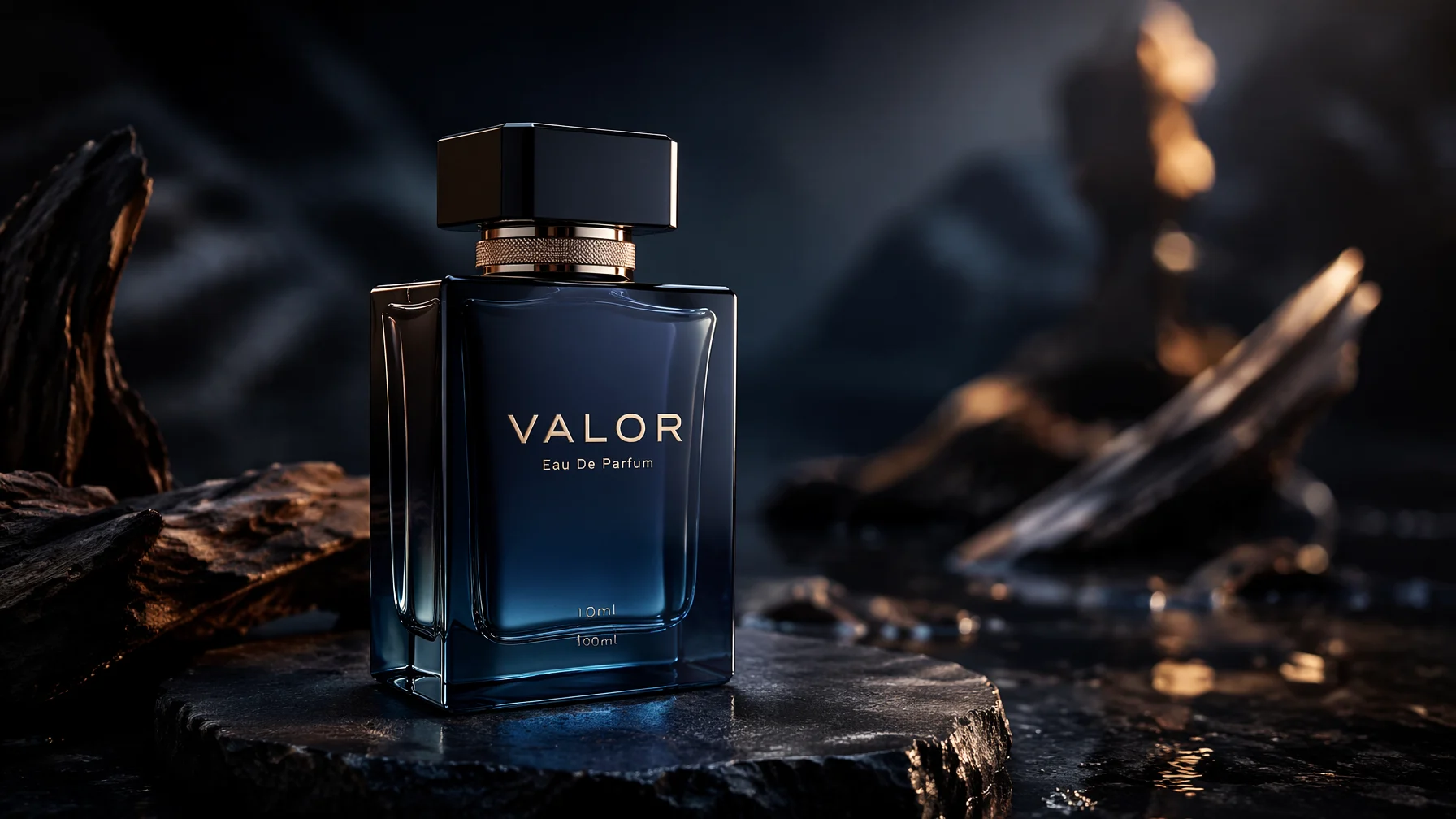 Luxury Masculine Fragrance Visuals