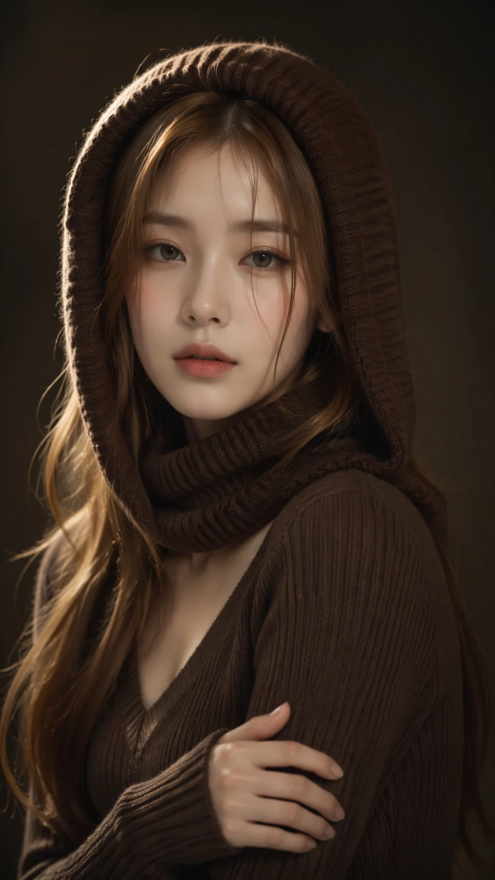 Soft Brown Tone Portrait