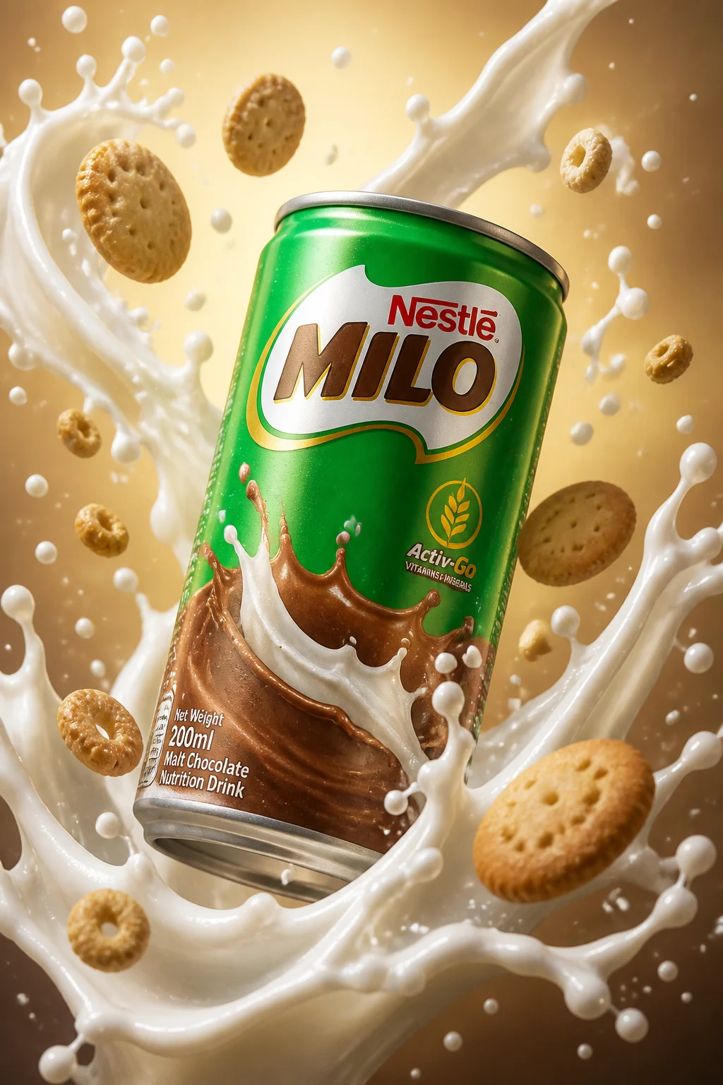 Milo Can Flying Ad