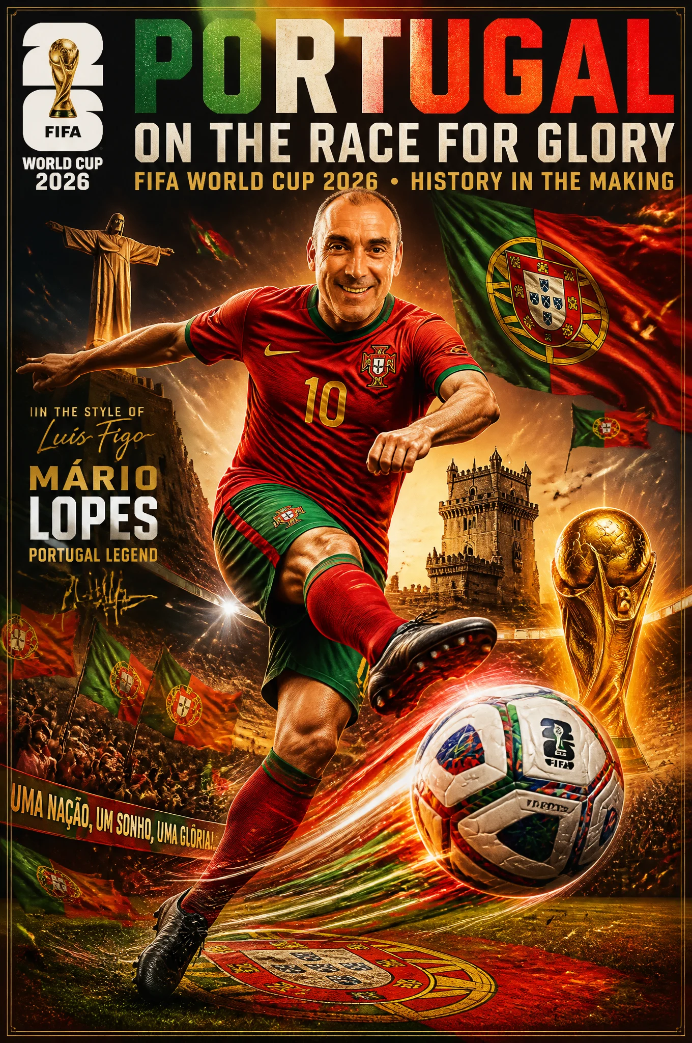 Portugal World Cup 2026 Glory Poster