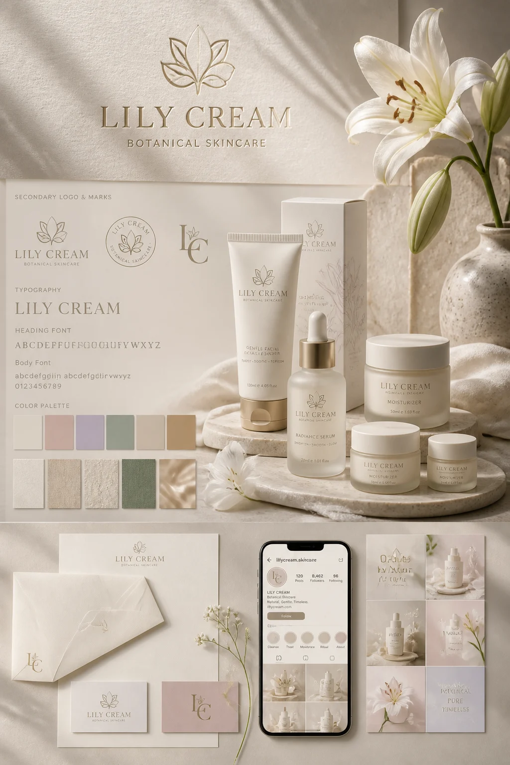 Luxury Skincare Brand Identity Presentation
