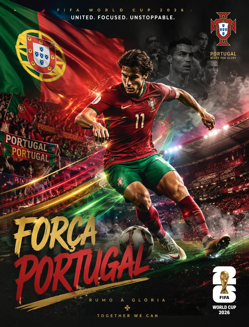 Portugal World Cup Fan Poster