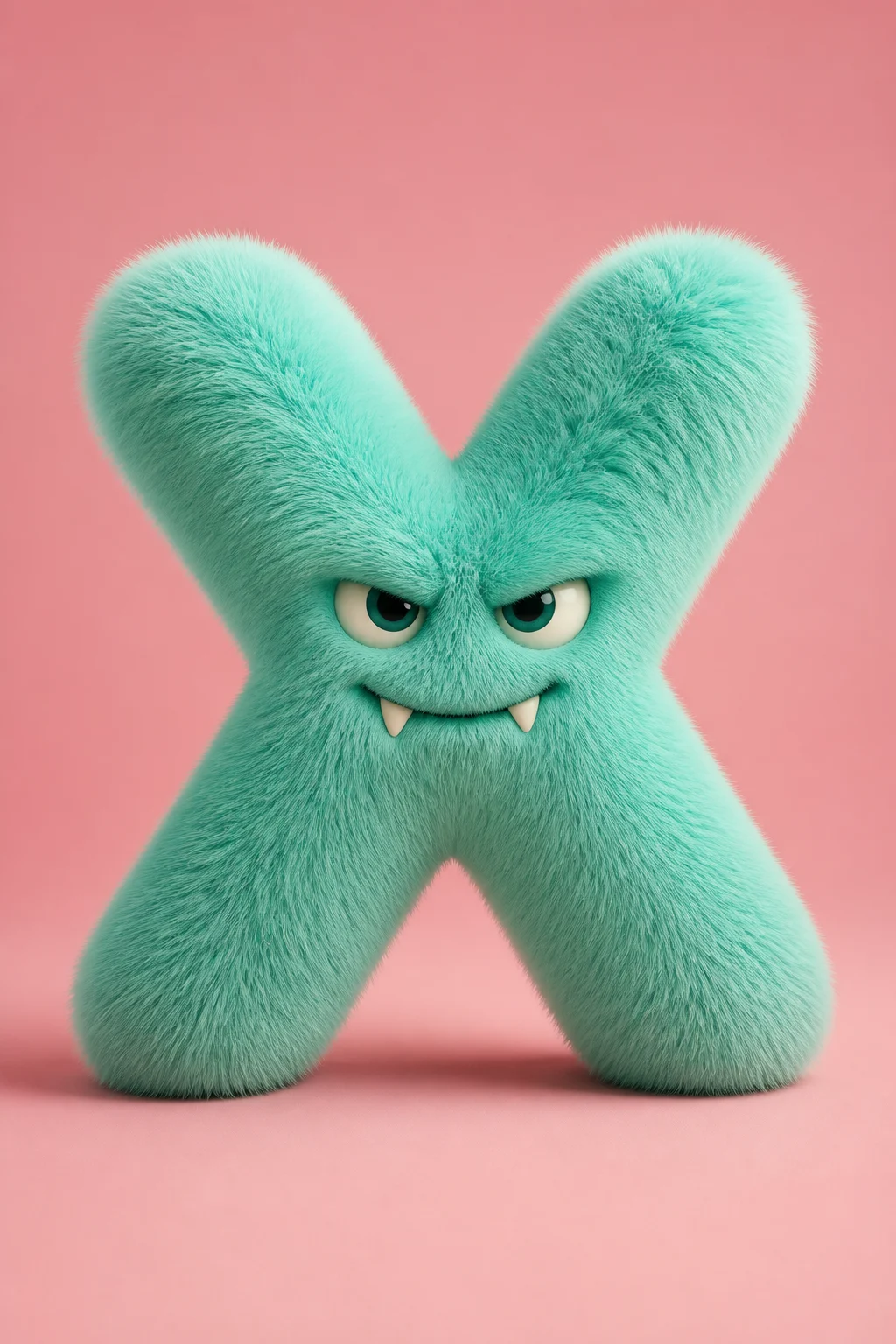 Fluffy Monster Letter Design