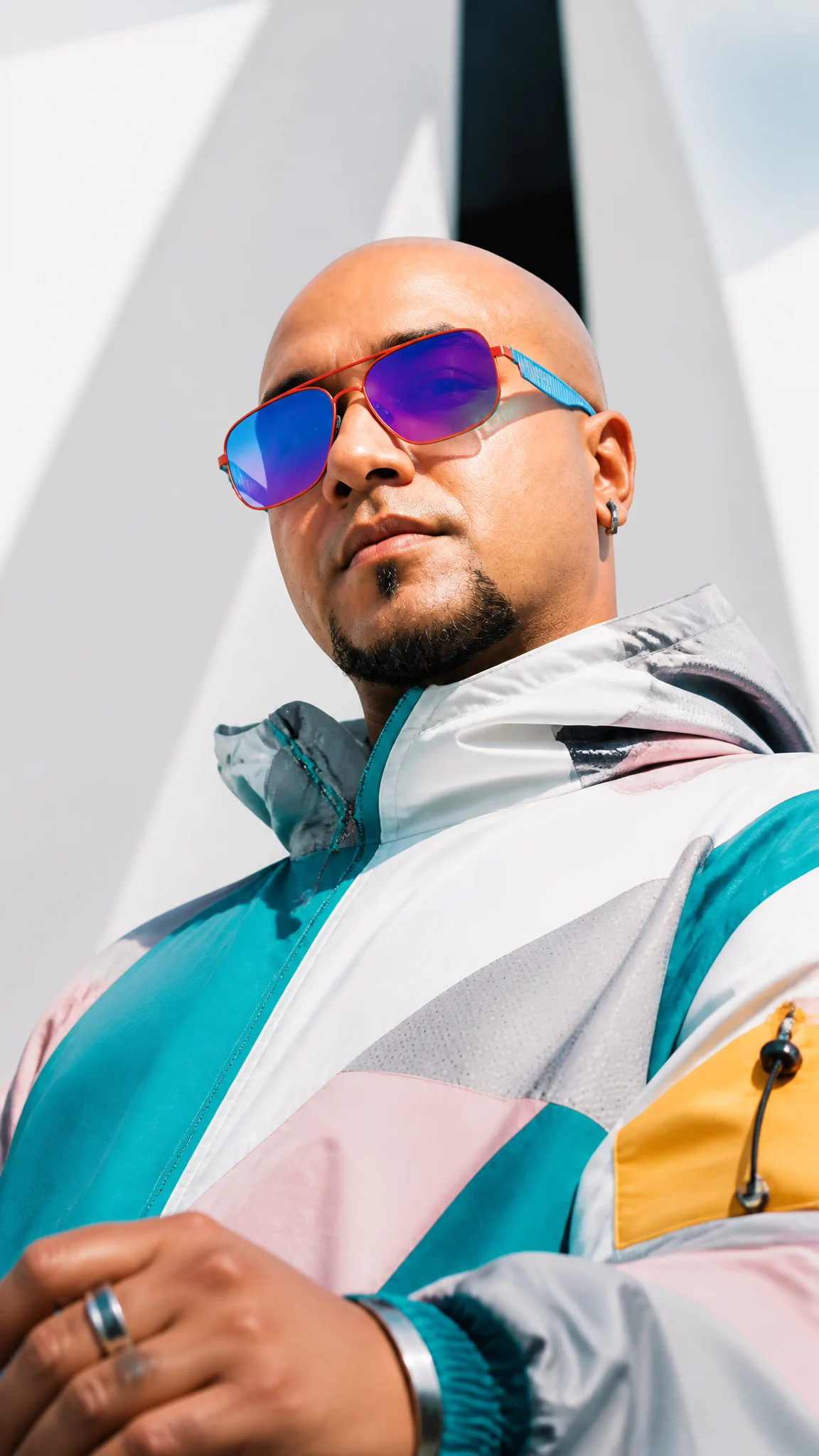 Cyber-Luxury Fashion Portrait