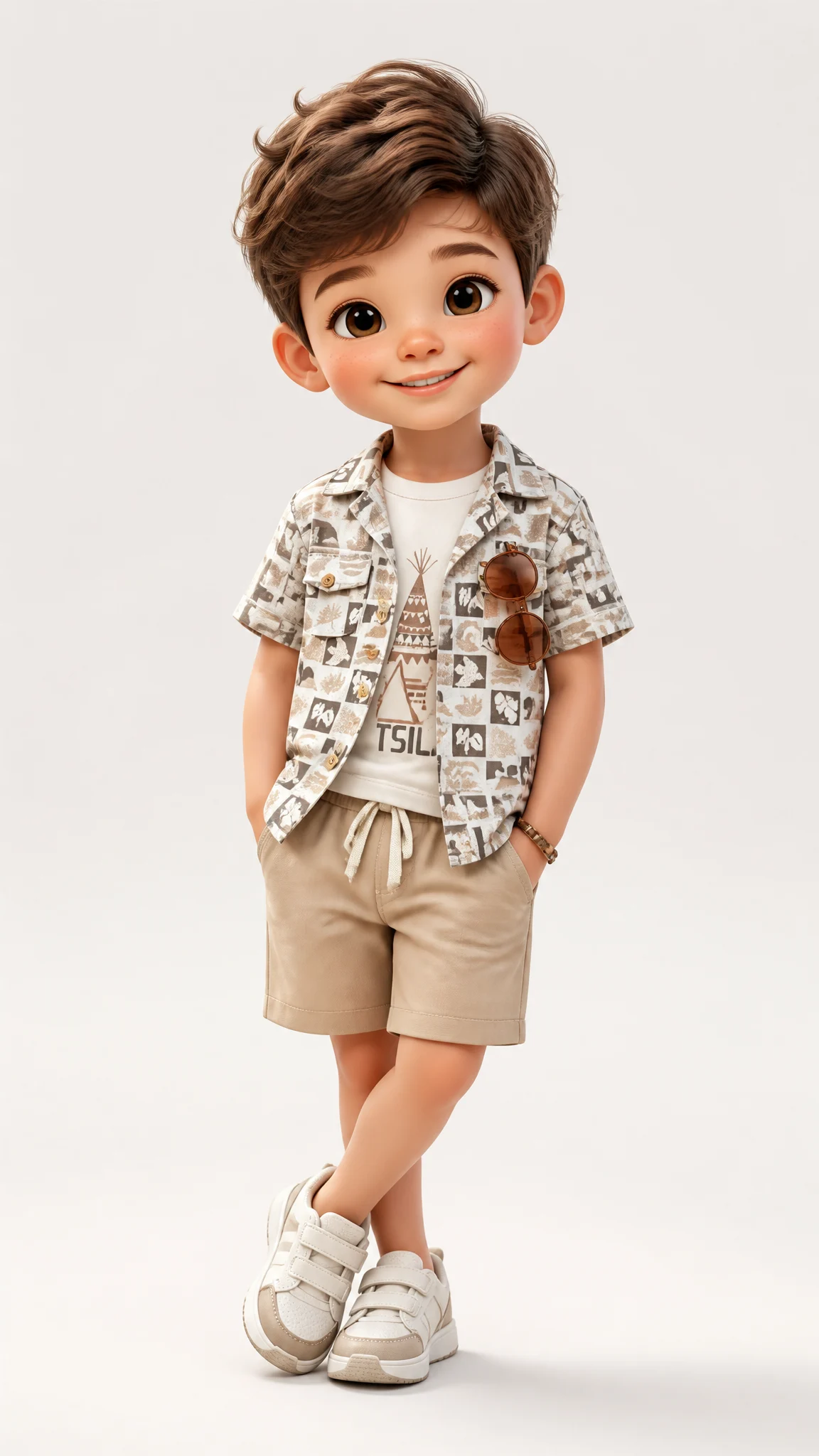 Cute 3D Toon Boy Figurine