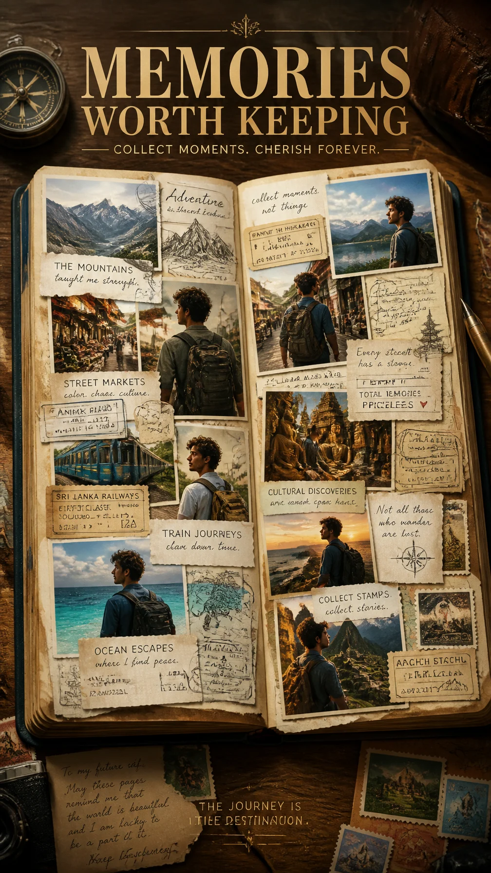 Luxury Travel Journal Poster